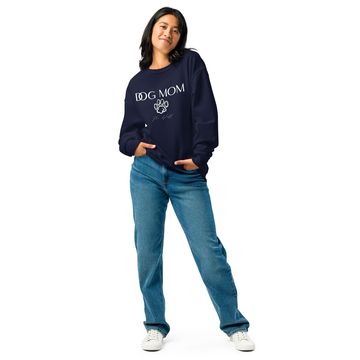 Dog Pullover mit Rundhalsausschnitt