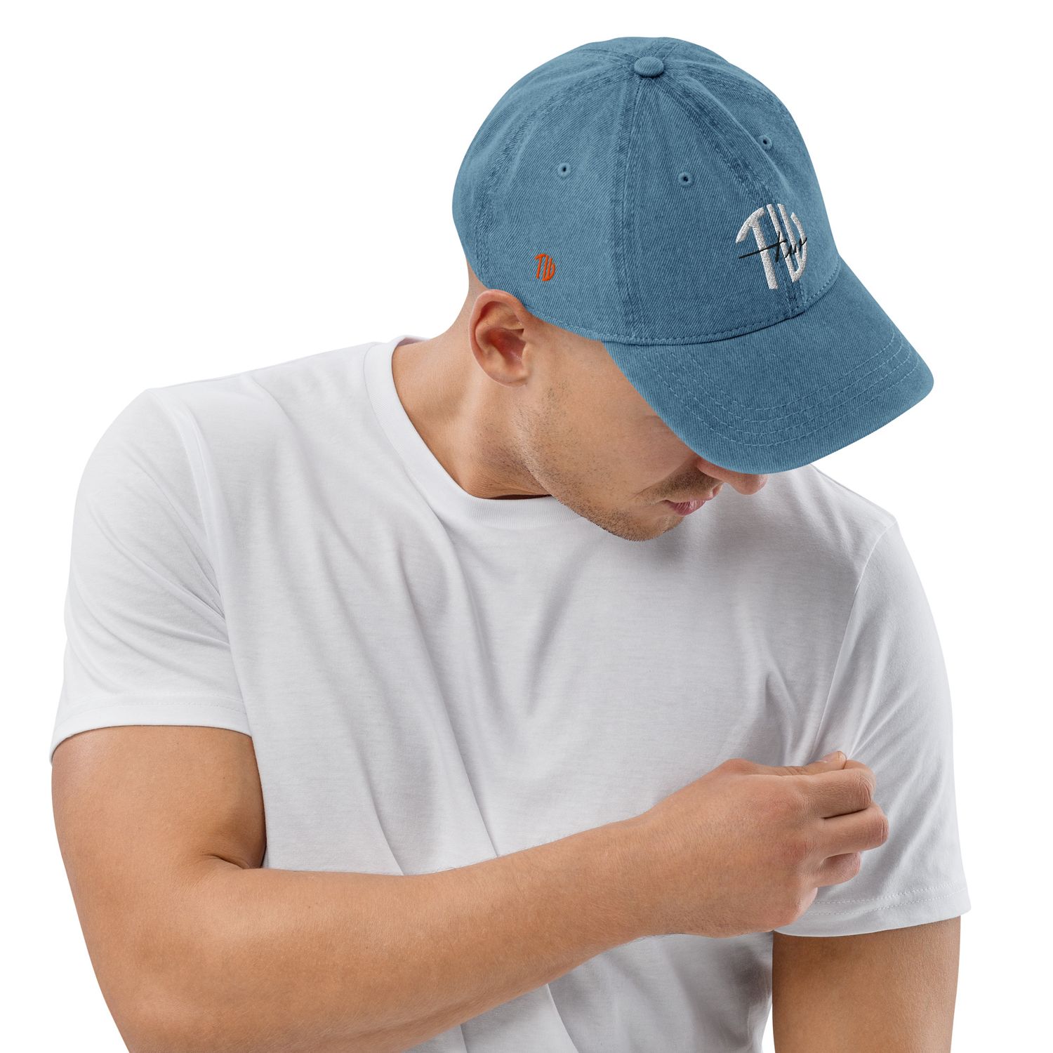 Denim-Look Cap