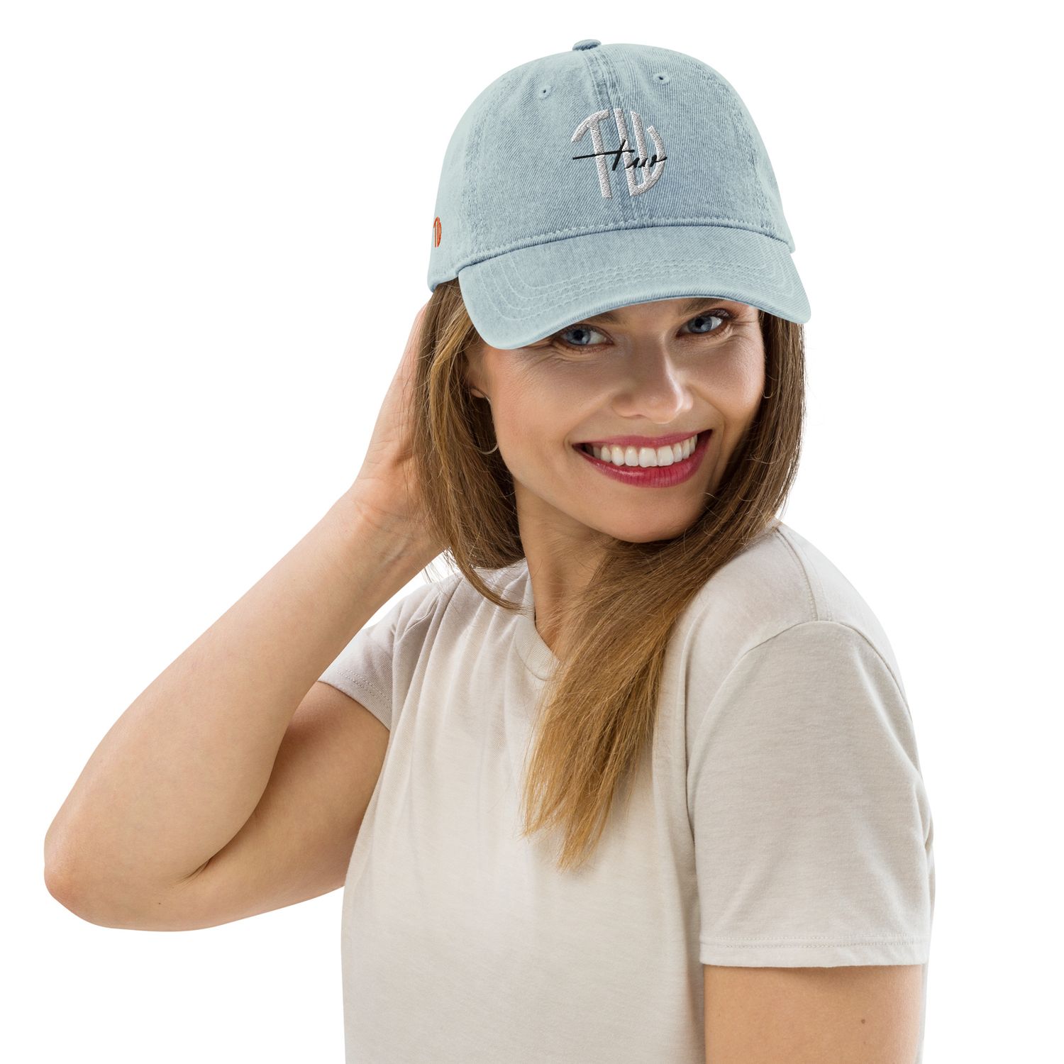 Denim-Look Cap
