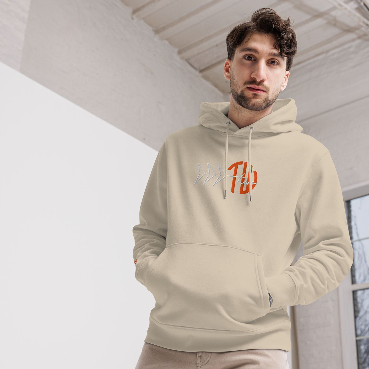Unisex Bio-Hoodie|Orange Power s1