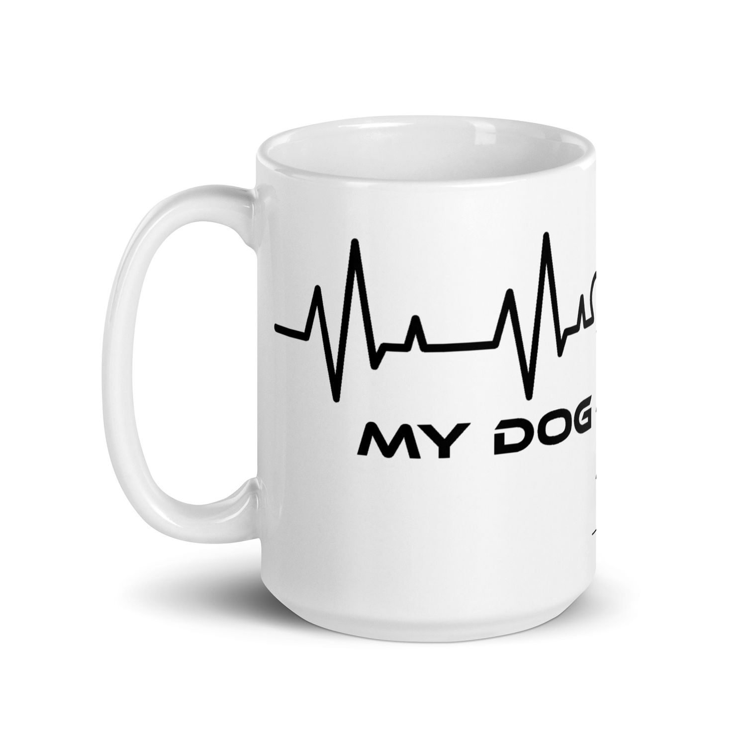Weiße, glänzende Tasse
