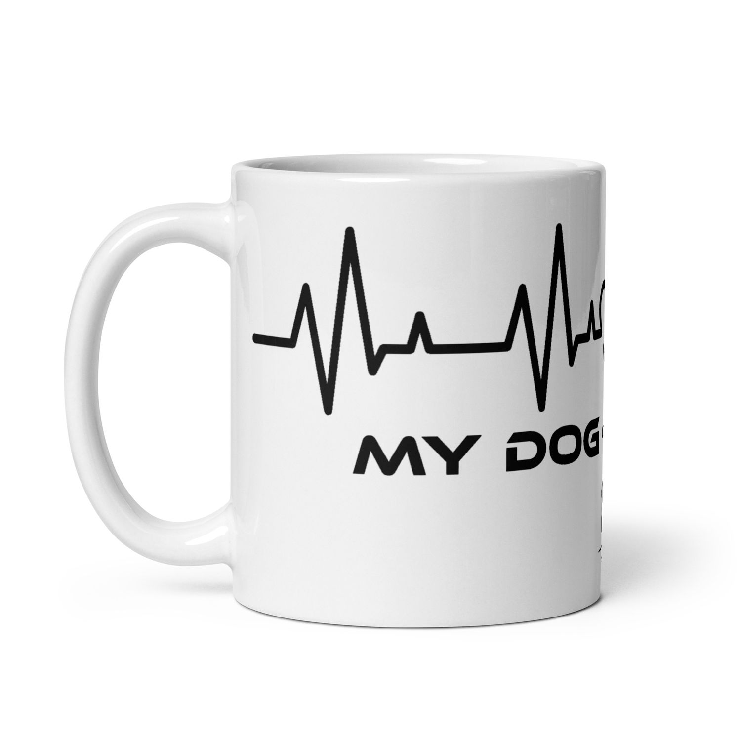 Weiße, glänzende Tasse