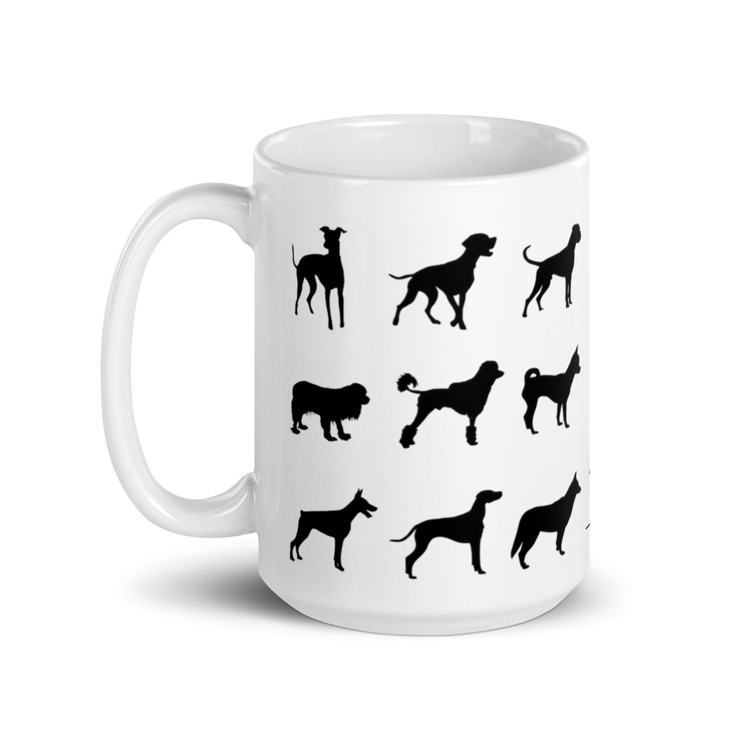 Weiße, glänzende Tasse