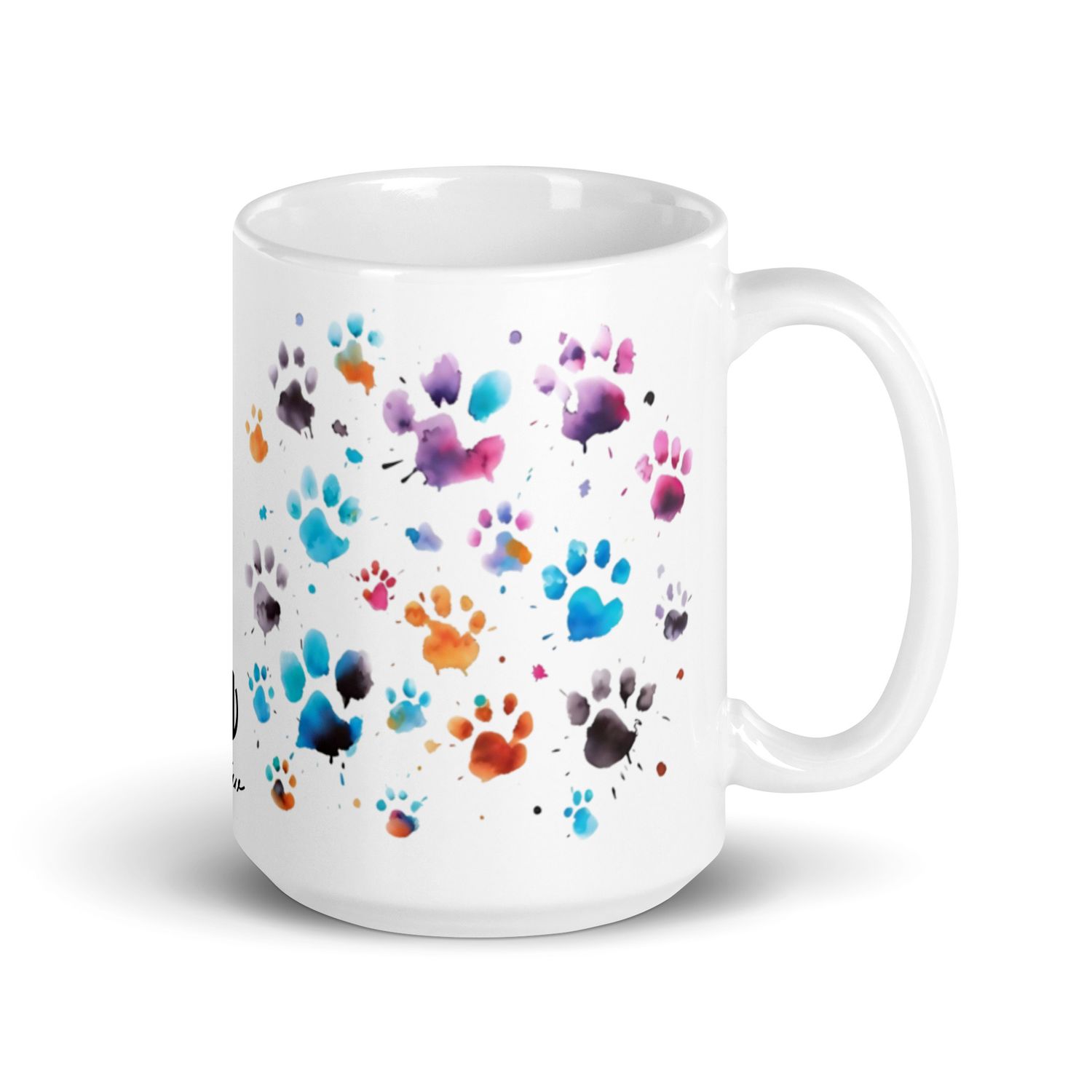 Weiße, glänzende Tasse