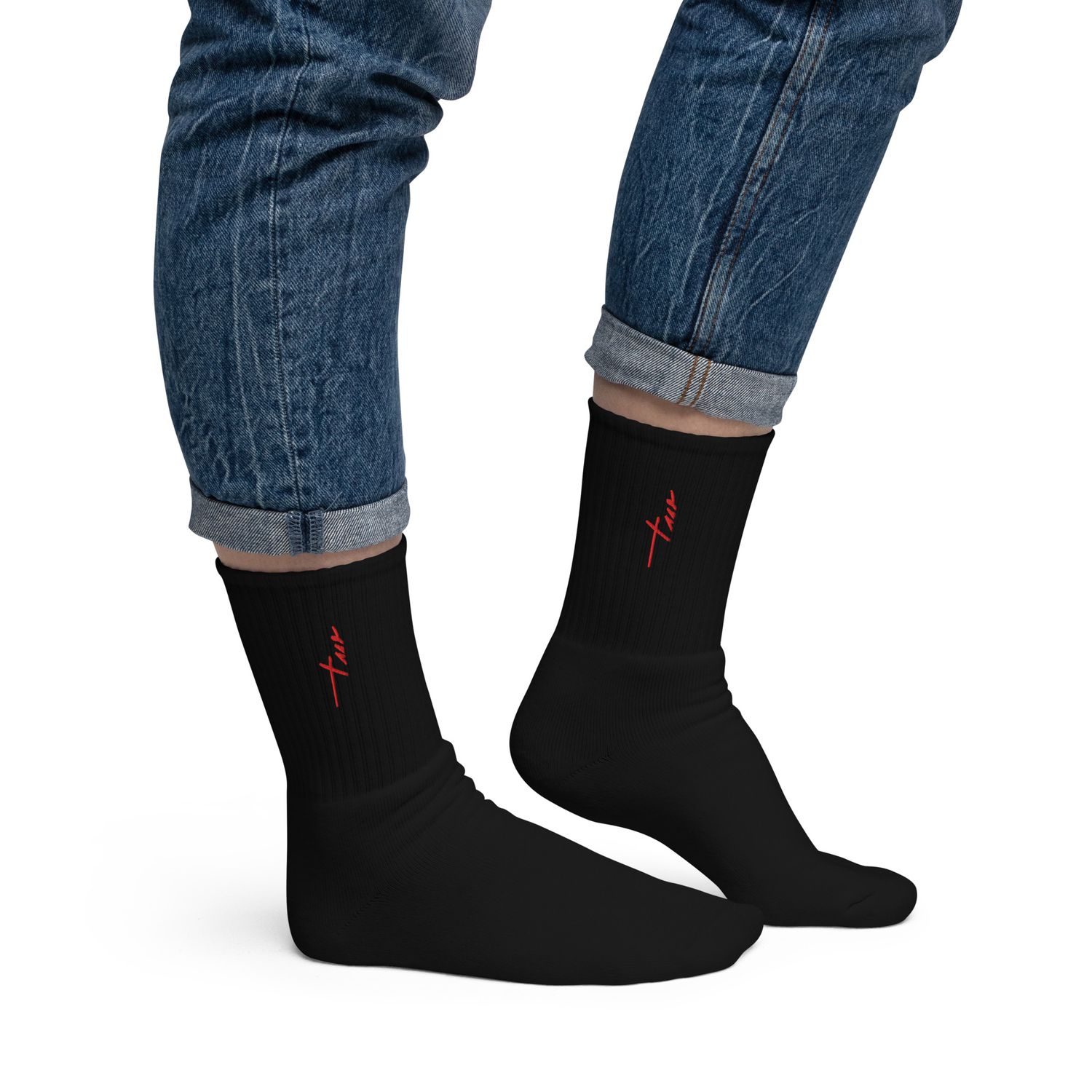 Bestickte Socken