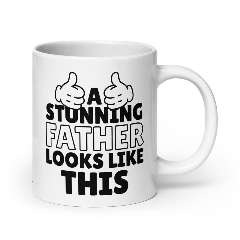 Weiße, glänzende Tasse