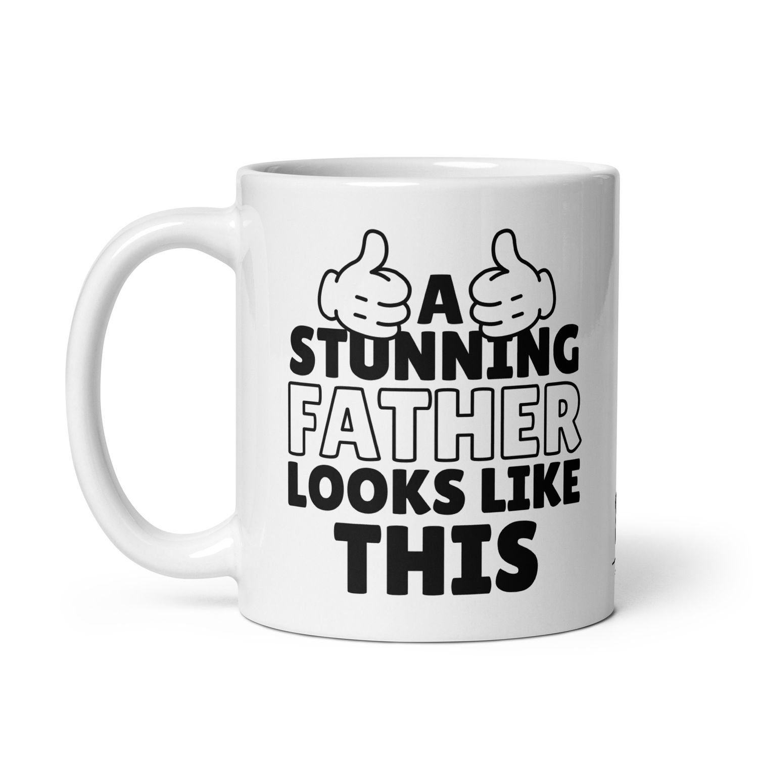 Weiße, glänzende Tasse