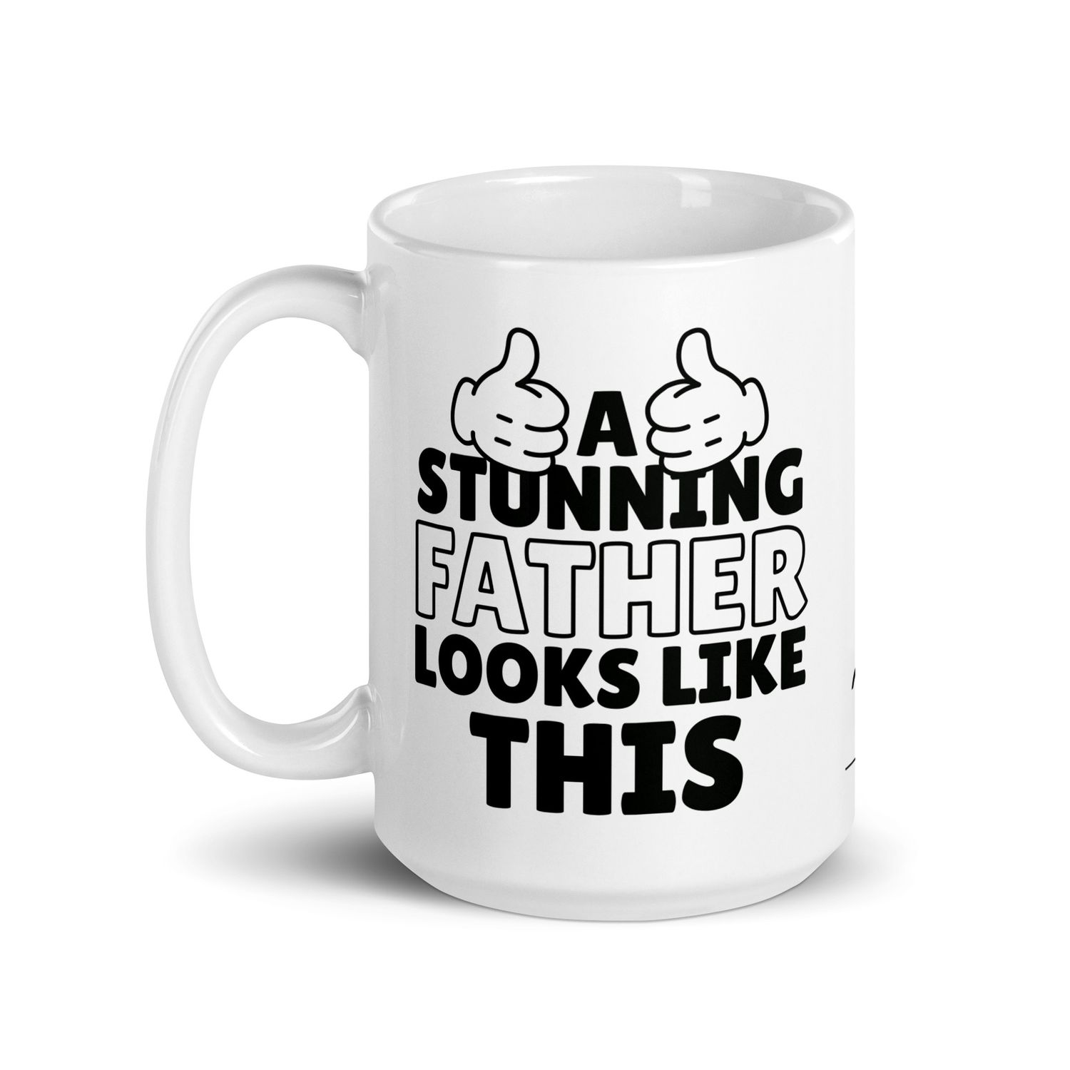 Weiße, glänzende Tasse