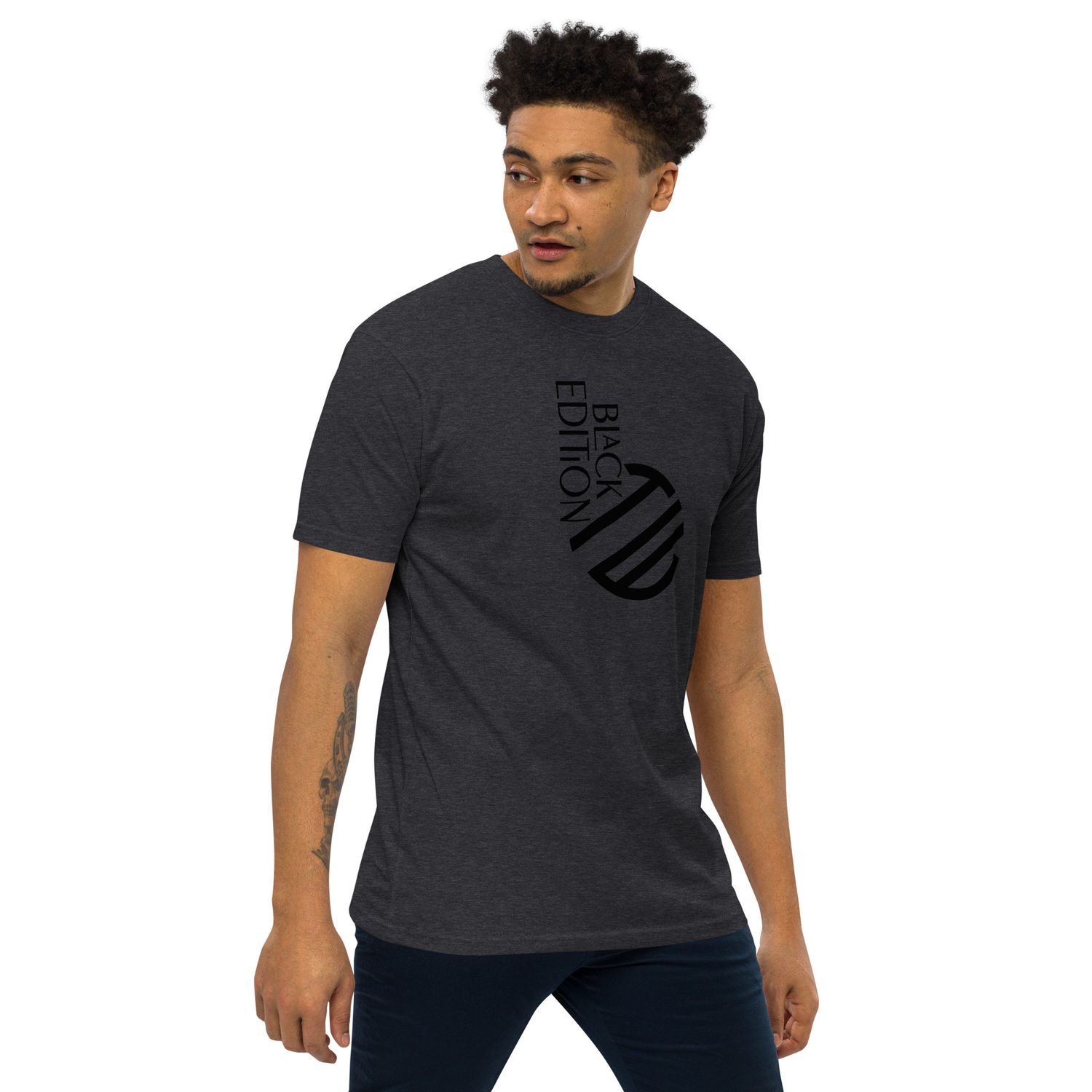 Schweres Premium T-Shirt für Herren Black Edition