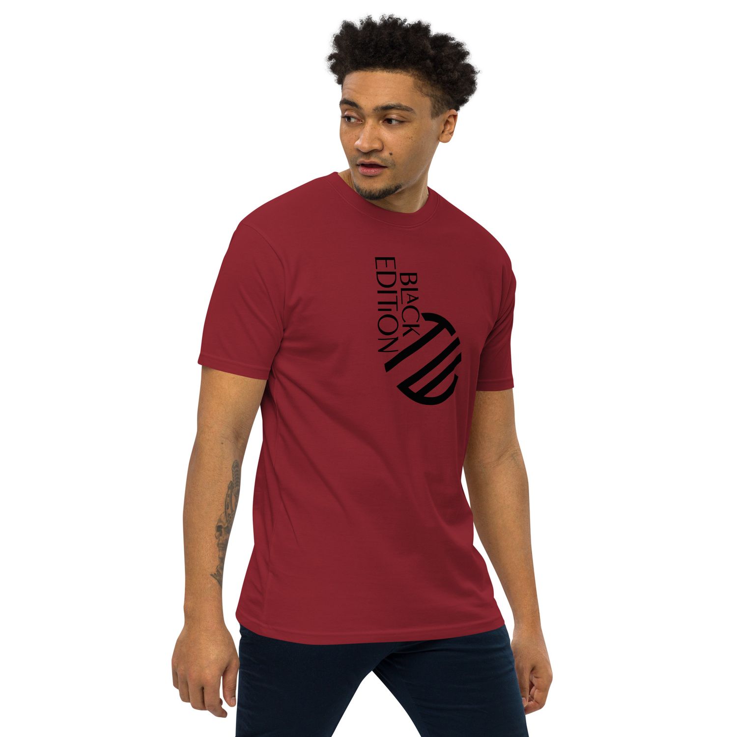 Schweres Premium T-Shirt für Herren Black Edition