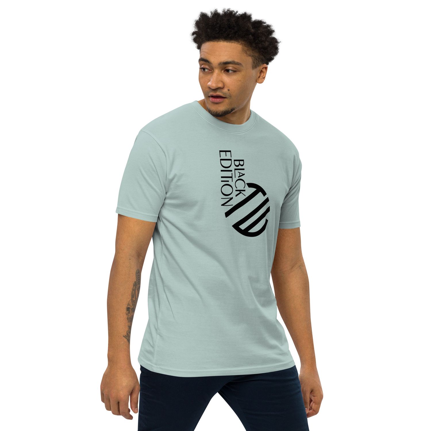Schweres Premium T-Shirt für Herren Black Edition