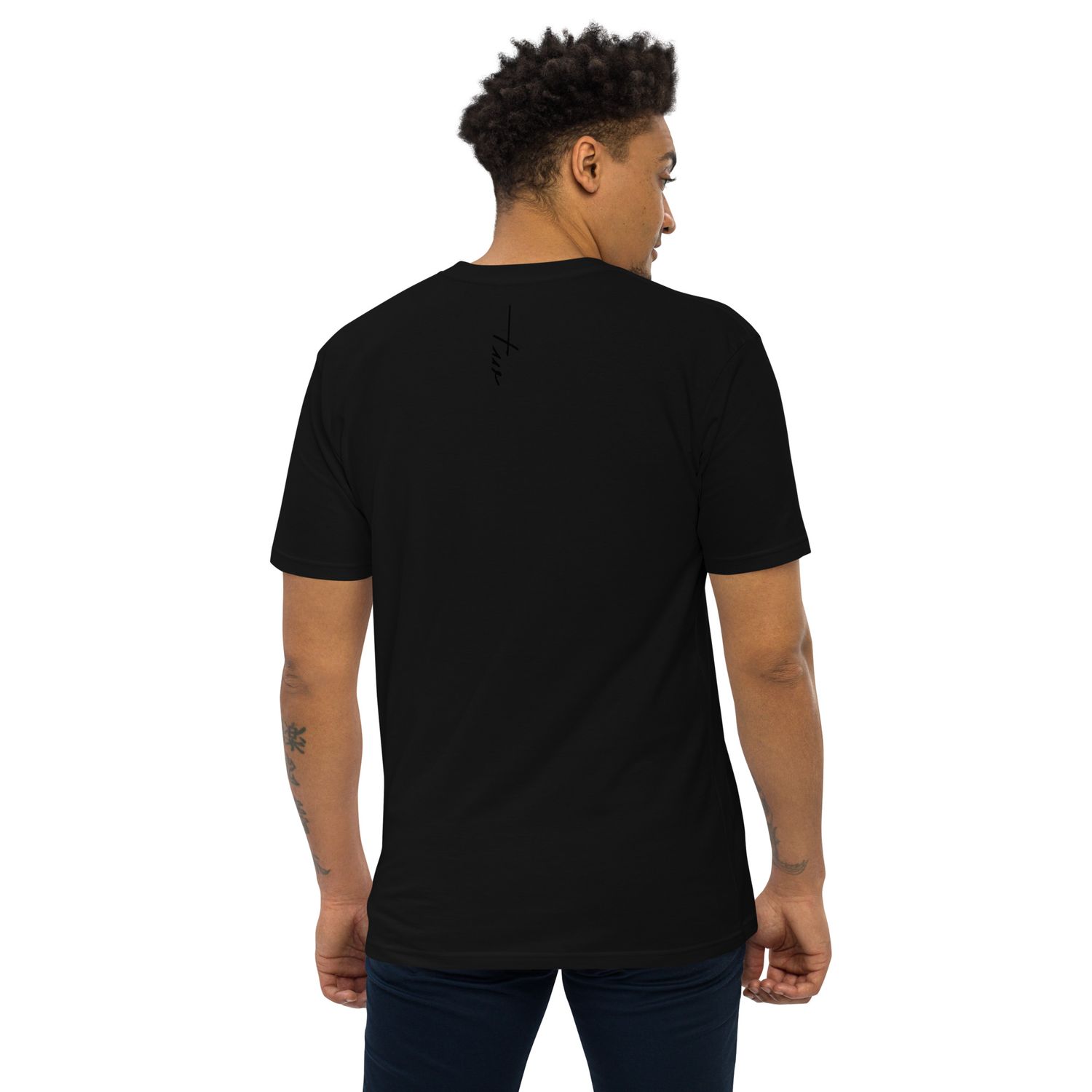 Schweres Premium T-Shirt für Herren Black Edition