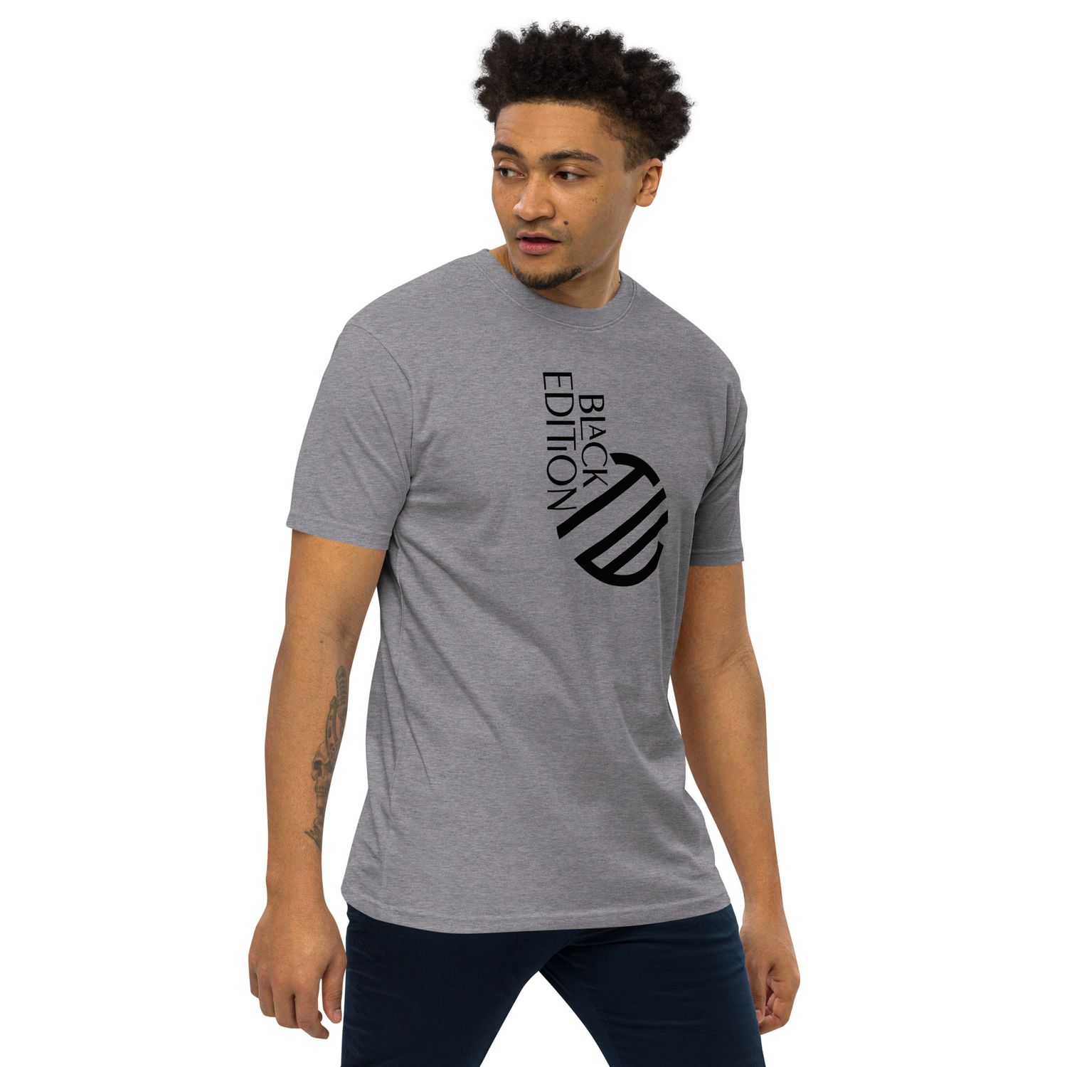 Schweres Premium T-Shirt für Herren Black Edition