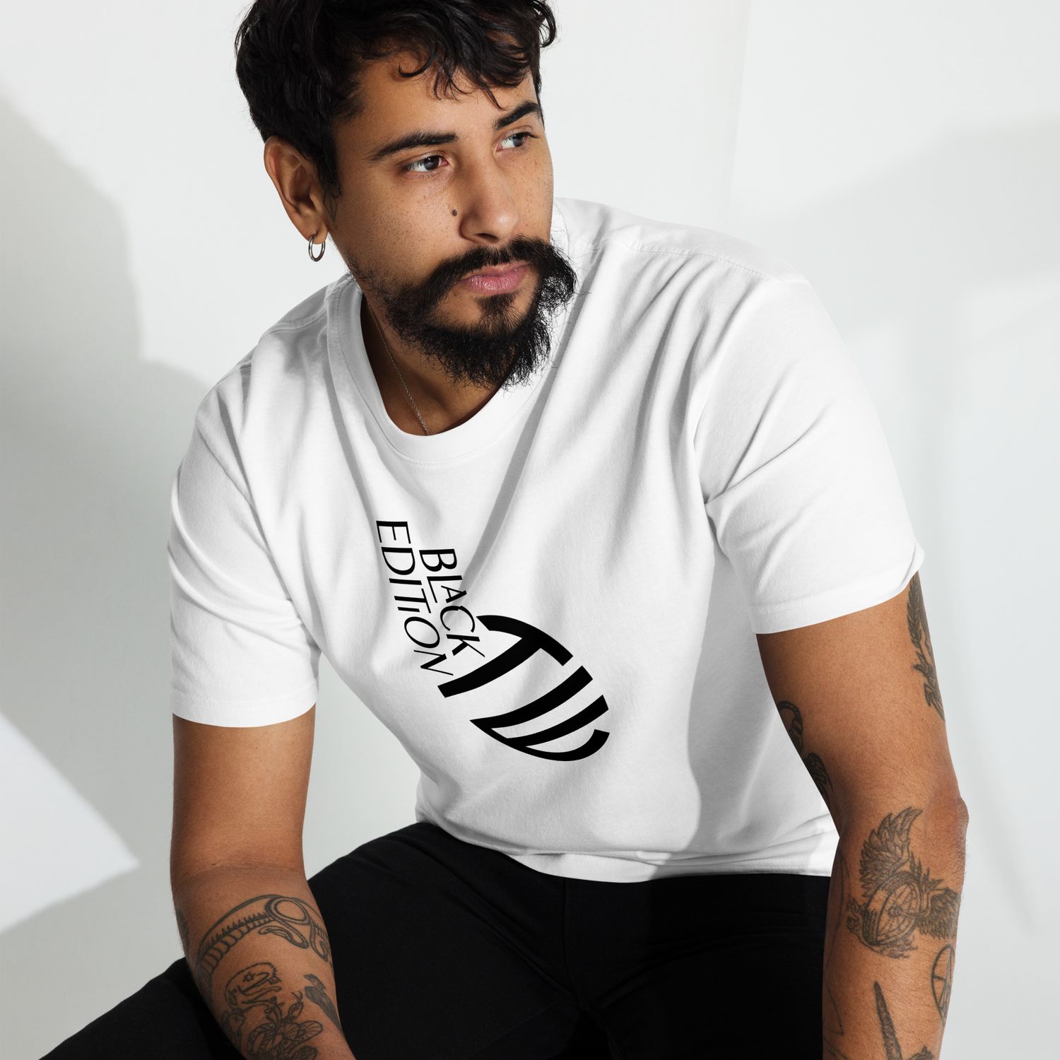 Schweres Premium T-Shirt für Herren Black Edition