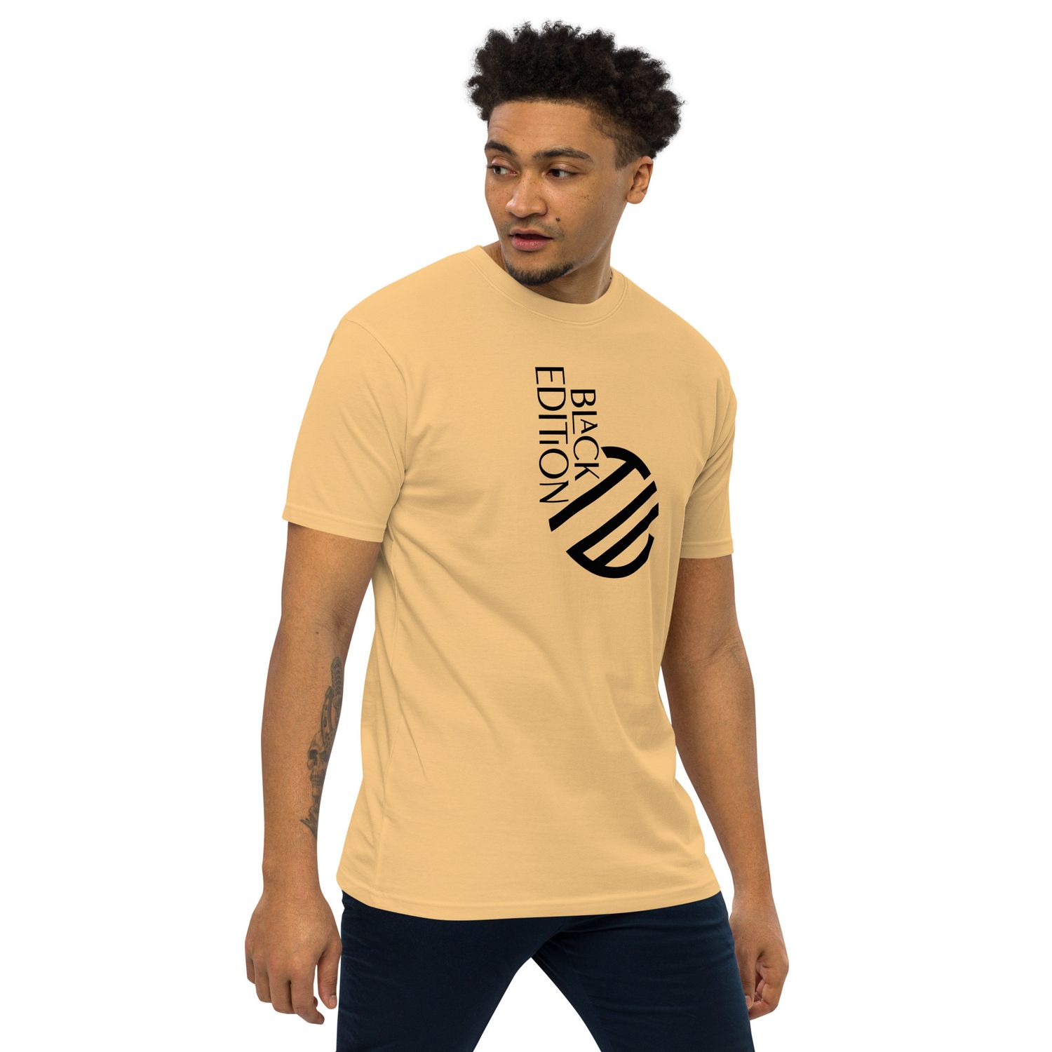 Schweres Premium T-Shirt für Herren Black Edition