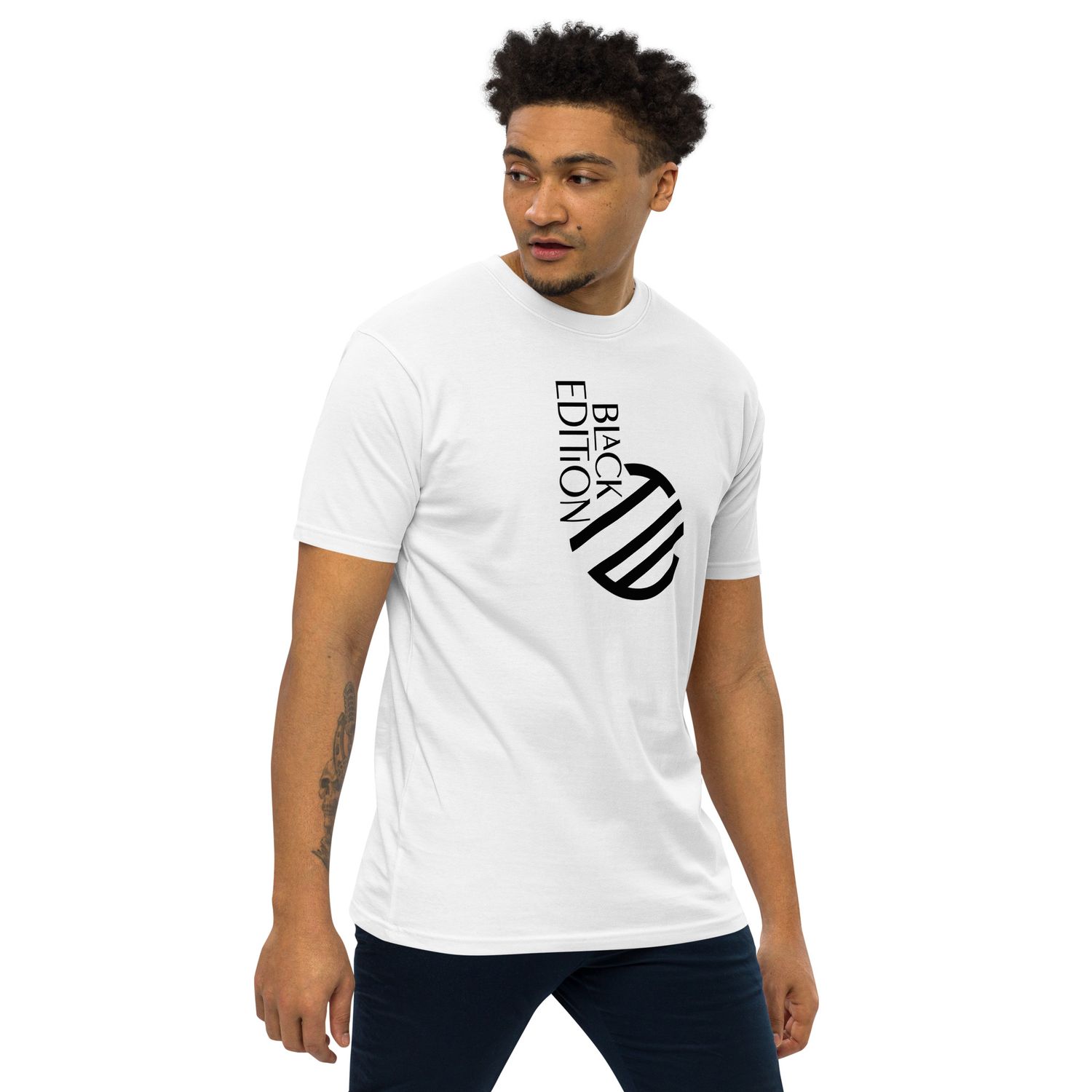 Schweres Premium T-Shirt für Herren Black Edition