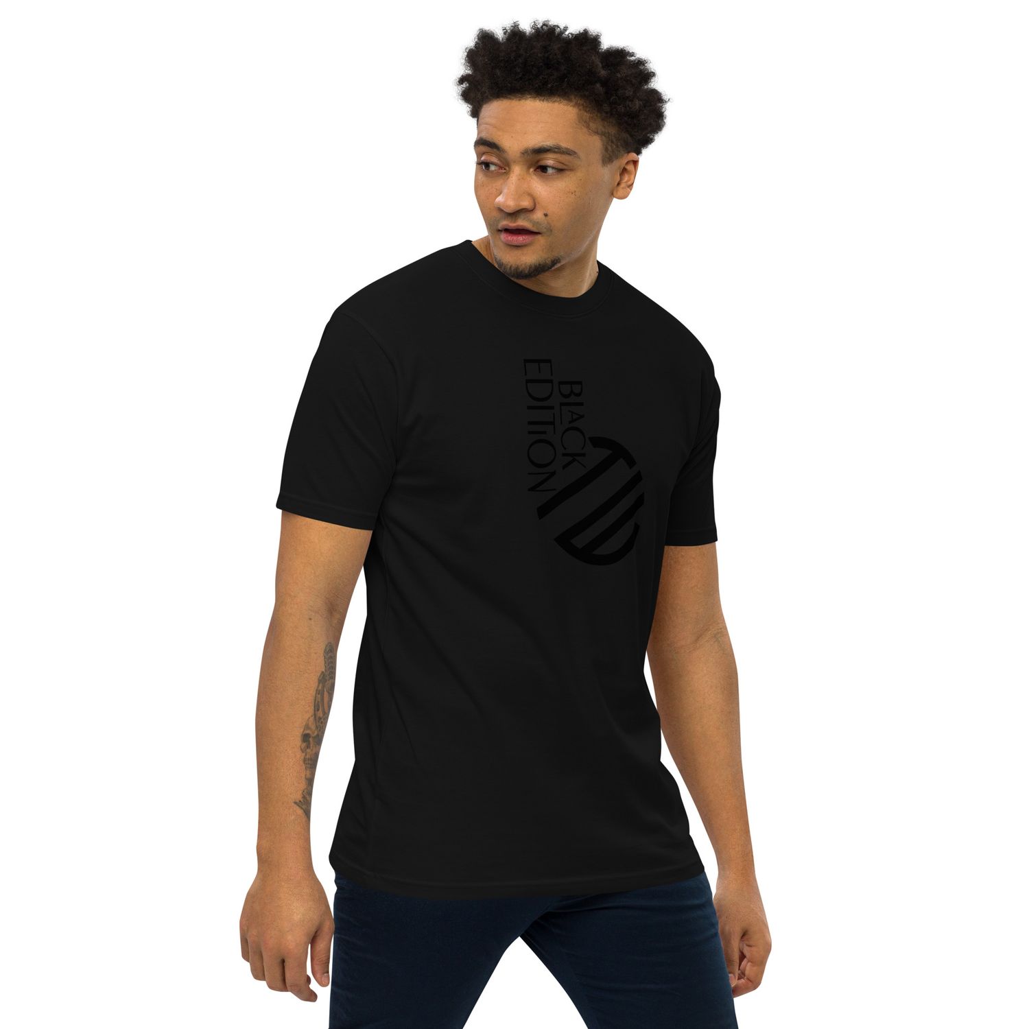 Schweres Premium T-Shirt für Herren Black Edition