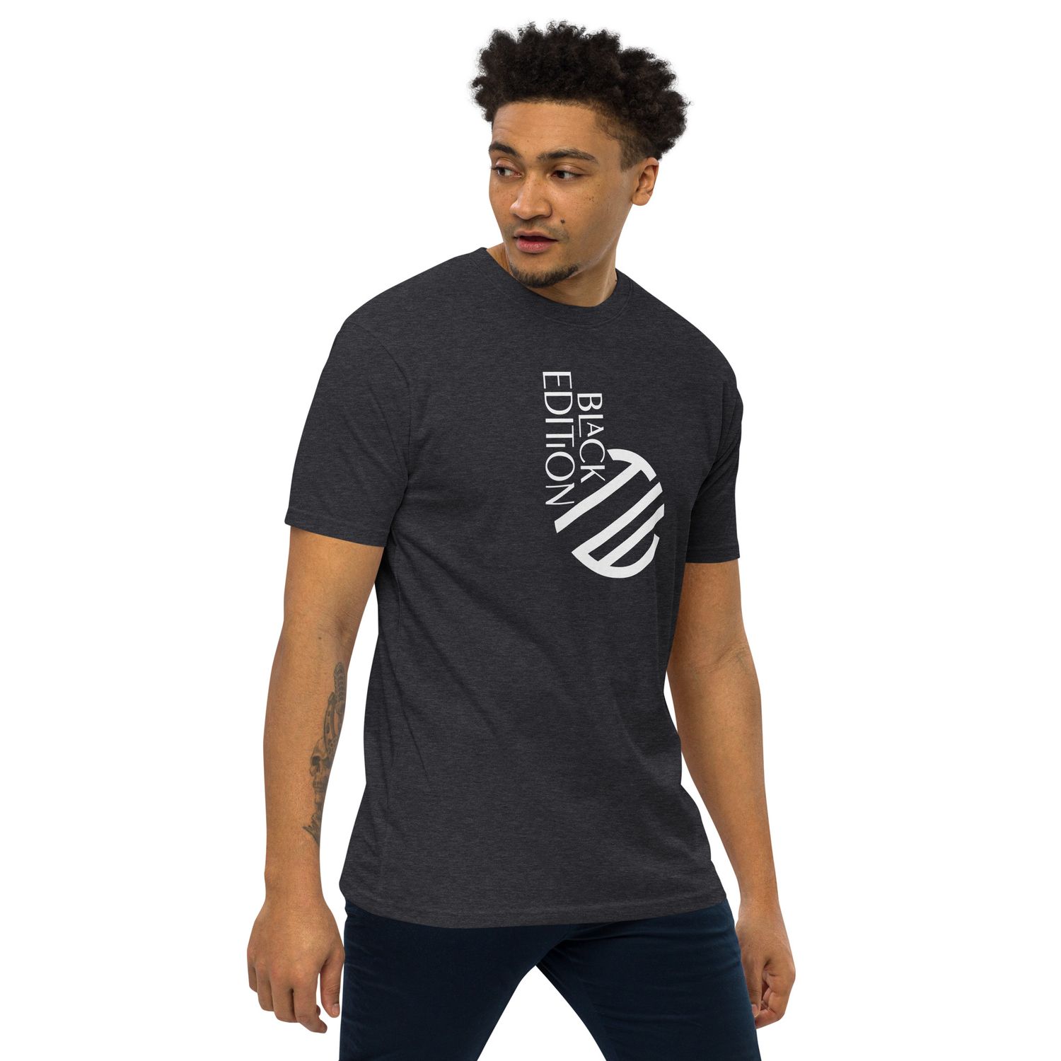 Schweres Premium T-Shirt für Herren Black Edition