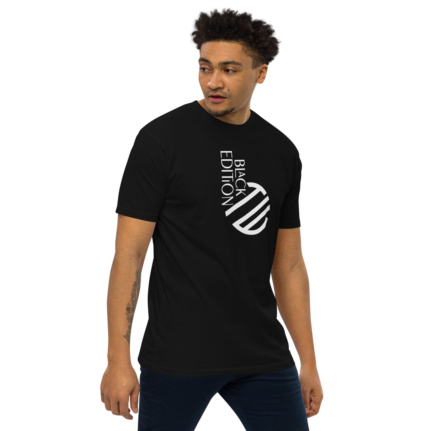 Schweres Premium T-Shirt für Herren Black Edition