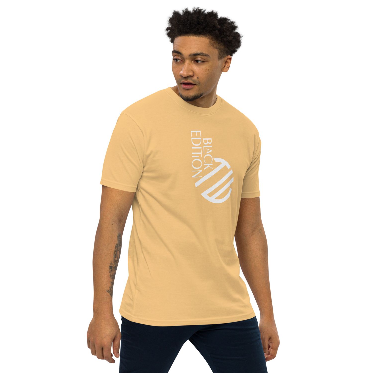 Schweres Premium T-Shirt für Herren Black Edition