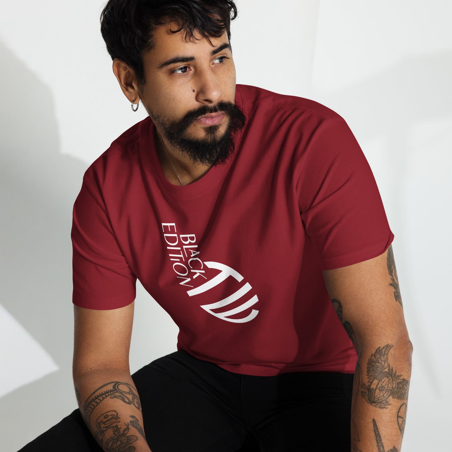 Schweres Premium T-Shirt für Herren Black Edition
