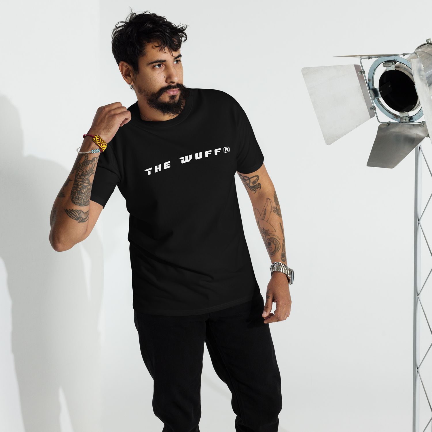 THE WUFF® X1 Whiteline Premium T-Shirt for Men