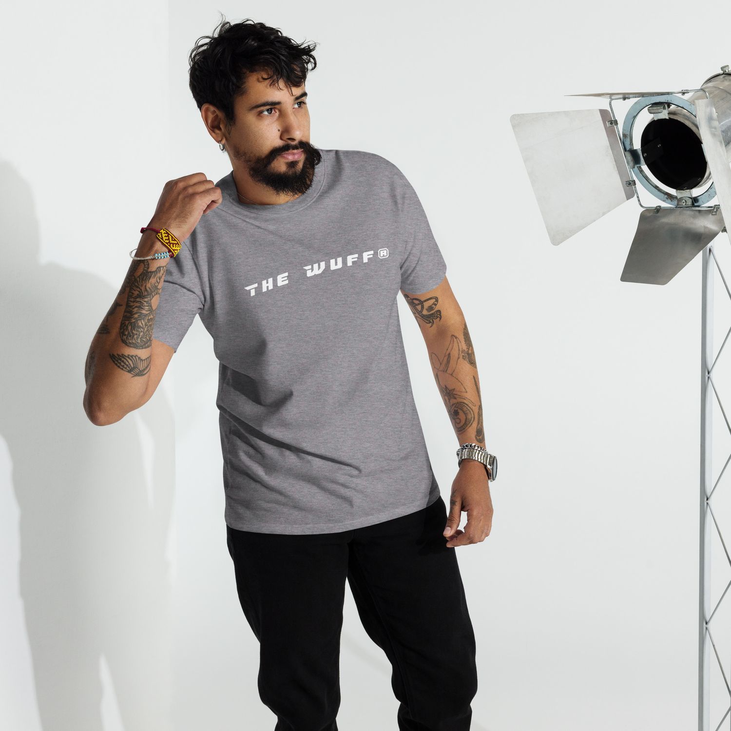 THE WUFF® X1 Whiteline Premium T-Shirt for Men
