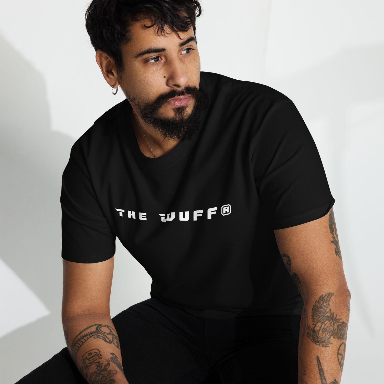 THE WUFF® X1 Whiteline Premium T-Shirt for Men
