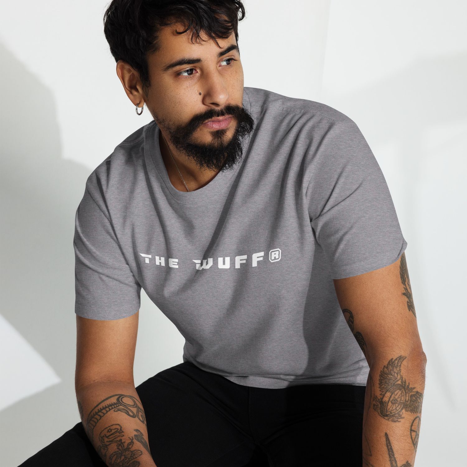 THE WUFF® X1 Whiteline Premium T-Shirt for Men