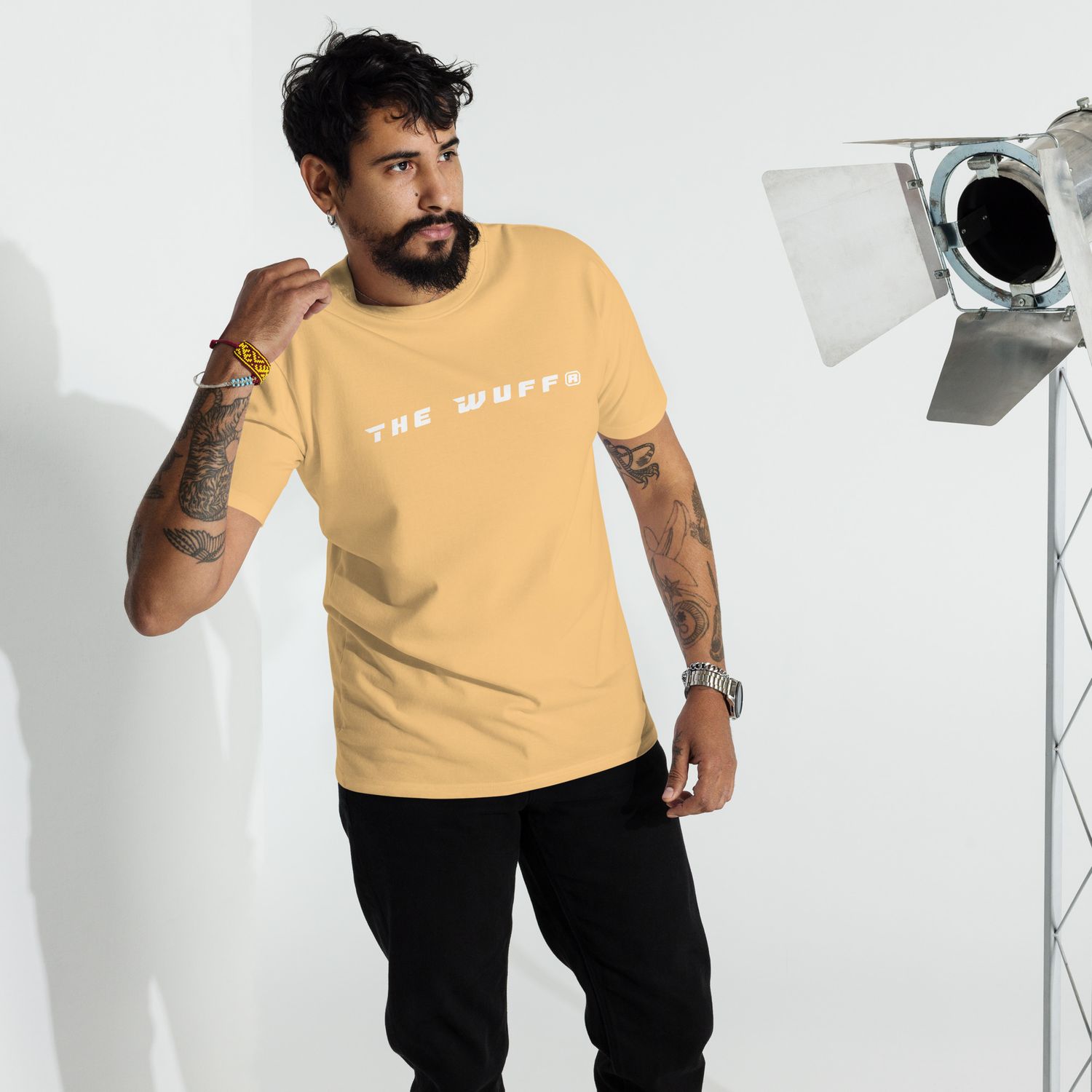 THE WUFF® X1 Whiteline Premium T-Shirt for Men