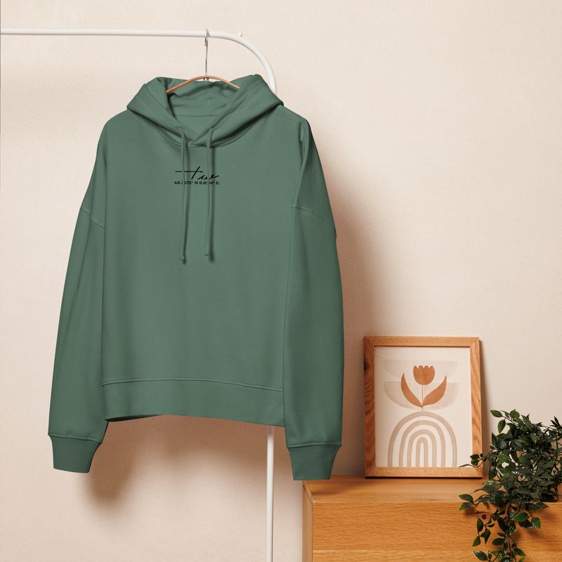 Pure Vibes || – Bio-Hoodie für Damen