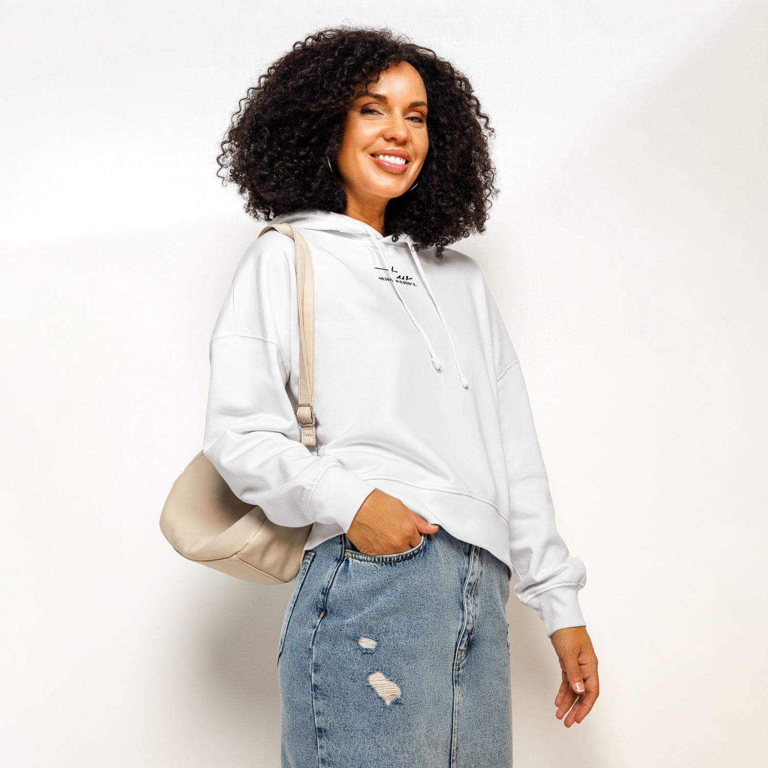 Pure Vibes || – Bio-Hoodie für Damen