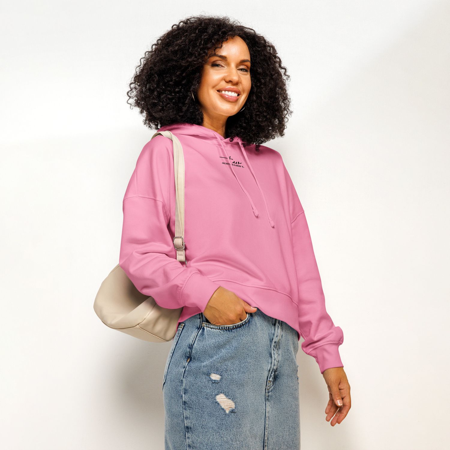 Pure Vibes || – Bio-Hoodie für Damen