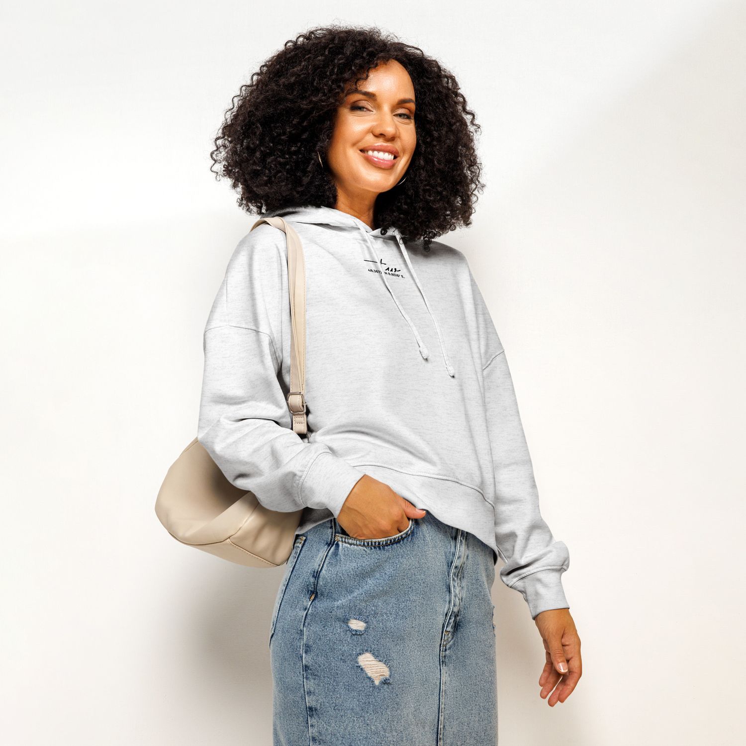 Pure Vibes || – Bio-Hoodie für Damen