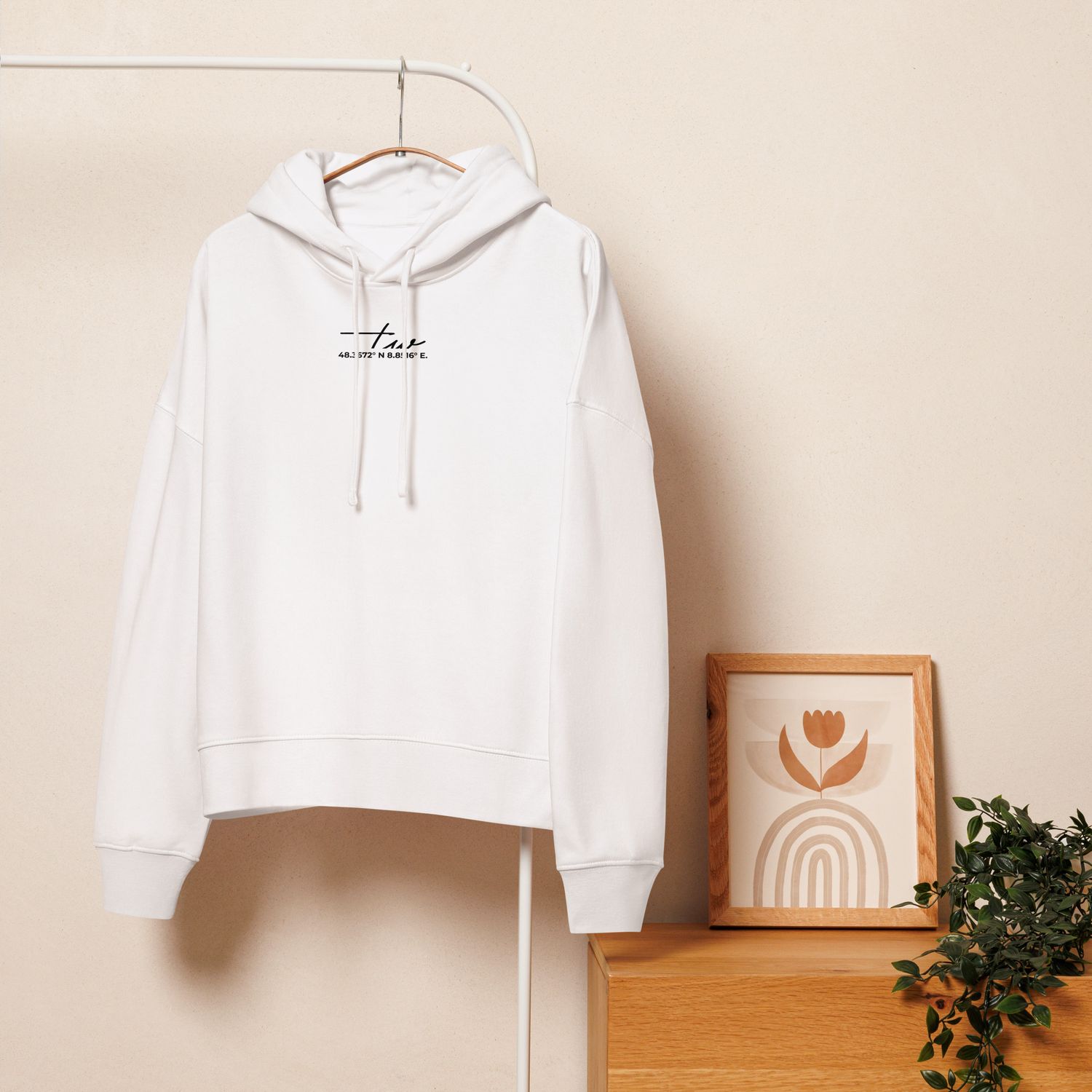 Pure Vibes || – Bio-Hoodie für Damen
