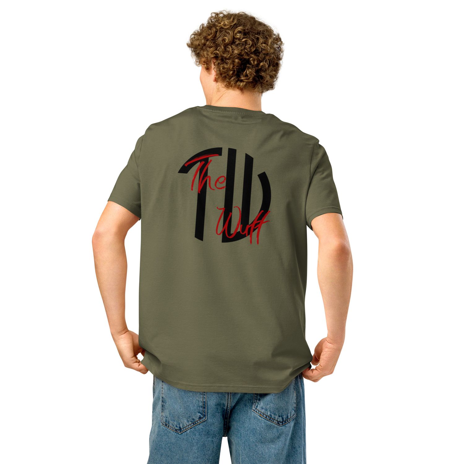 THE WUFF® Pure Vibes X Unisex Bio-T-Shirt mit Rippkragen