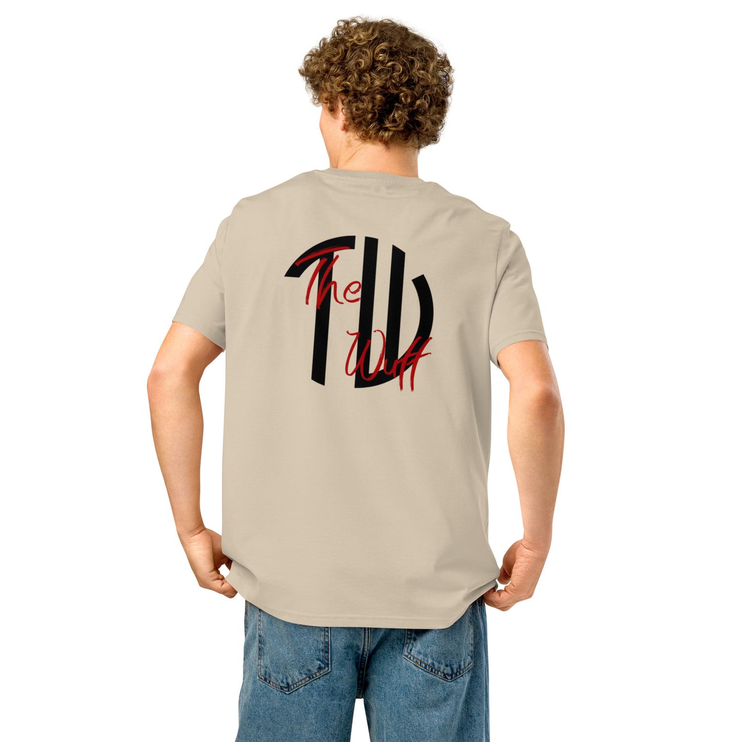 THE WUFF® Pure Vibes X Unisex Bio-T-Shirt mit Rippkragen
