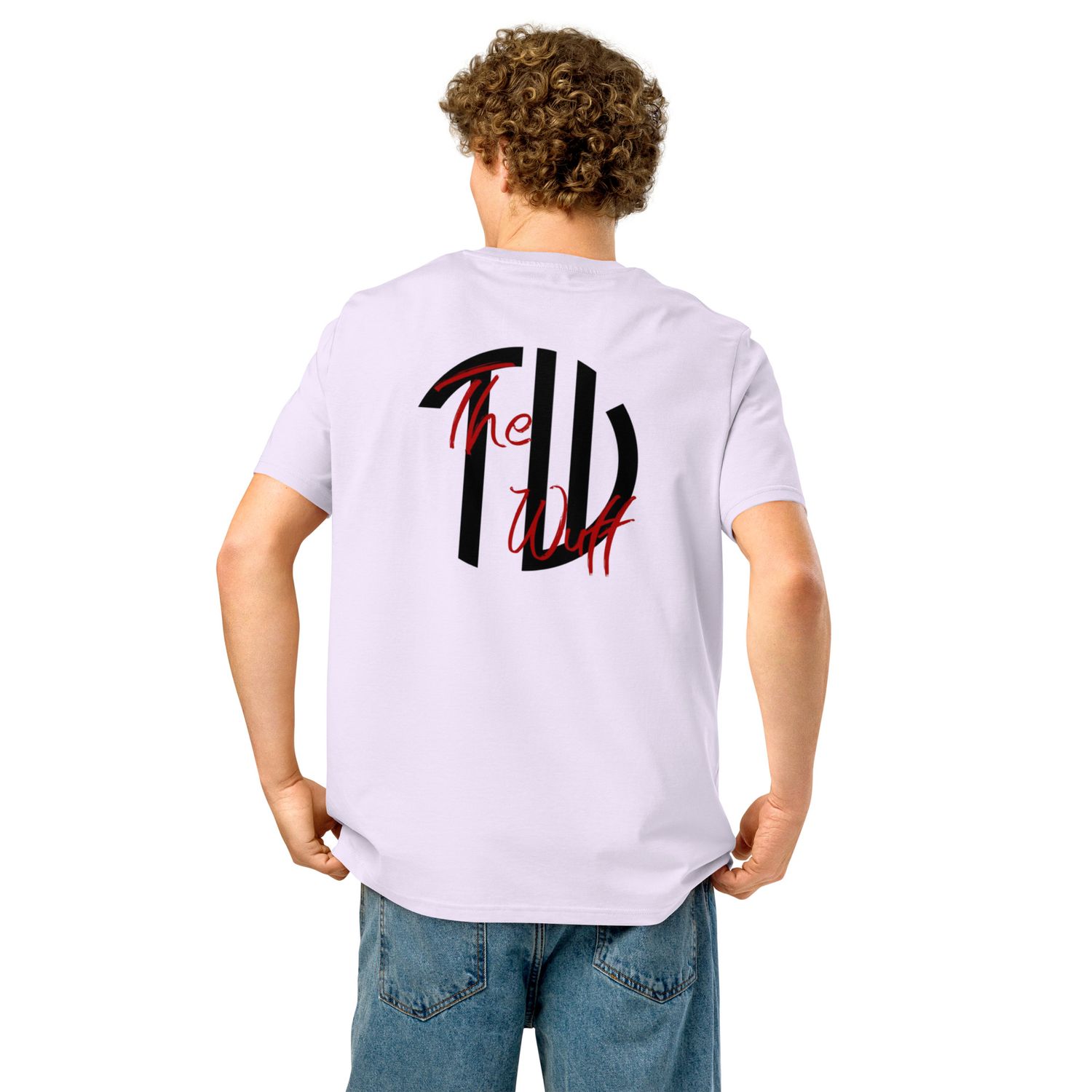 THE WUFF® Pure Vibes X Unisex Bio-T-Shirt mit Rippkragen