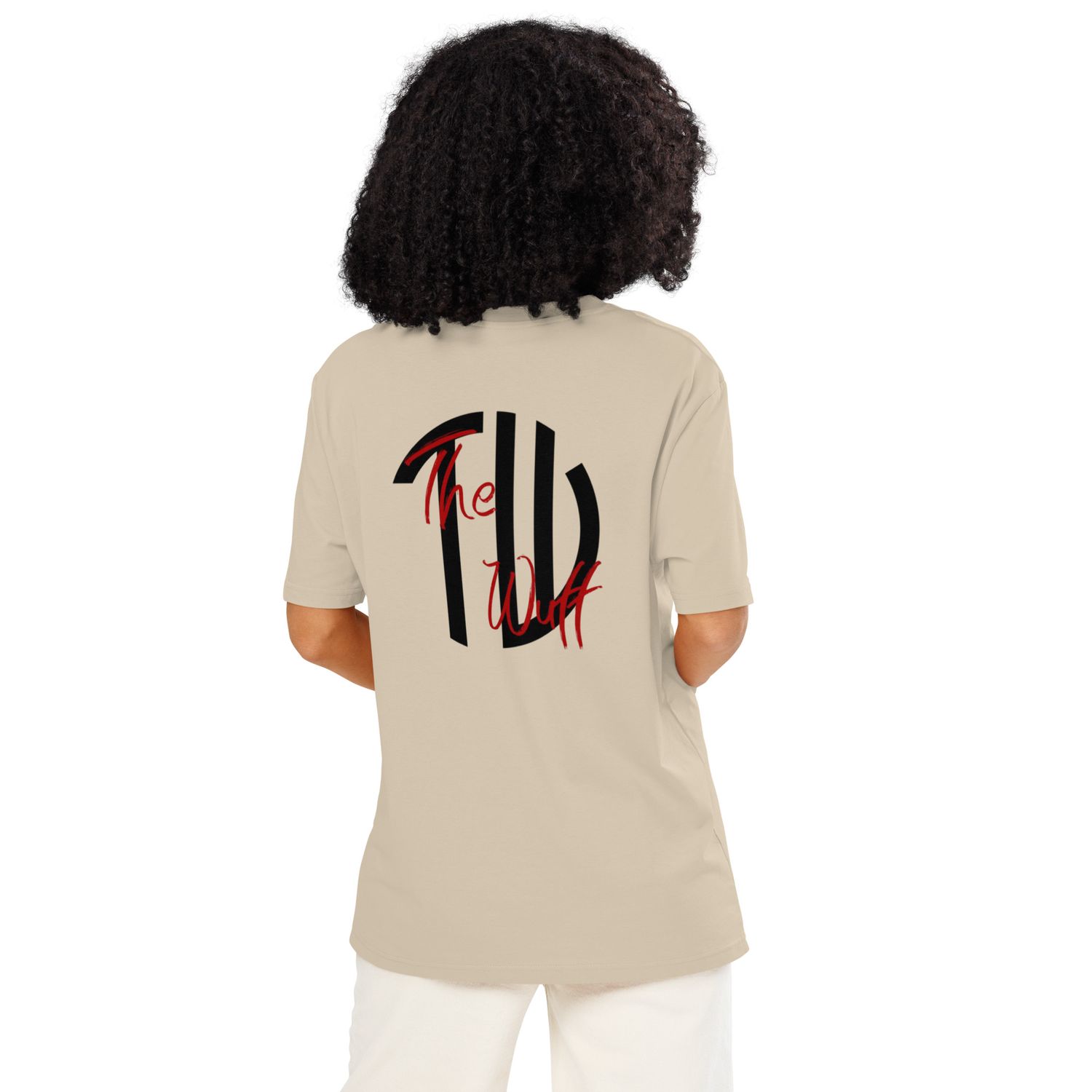 THE WUFF® Pure Vibes X Unisex Bio-T-Shirt mit Rippkragen