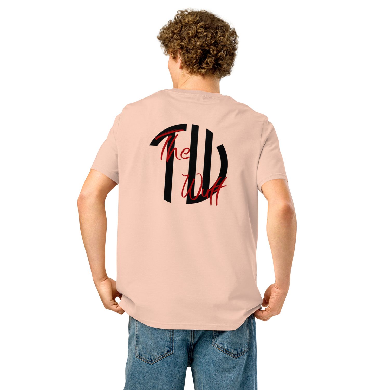 THE WUFF® Pure Vibes X Unisex Bio-T-Shirt mit Rippkragen