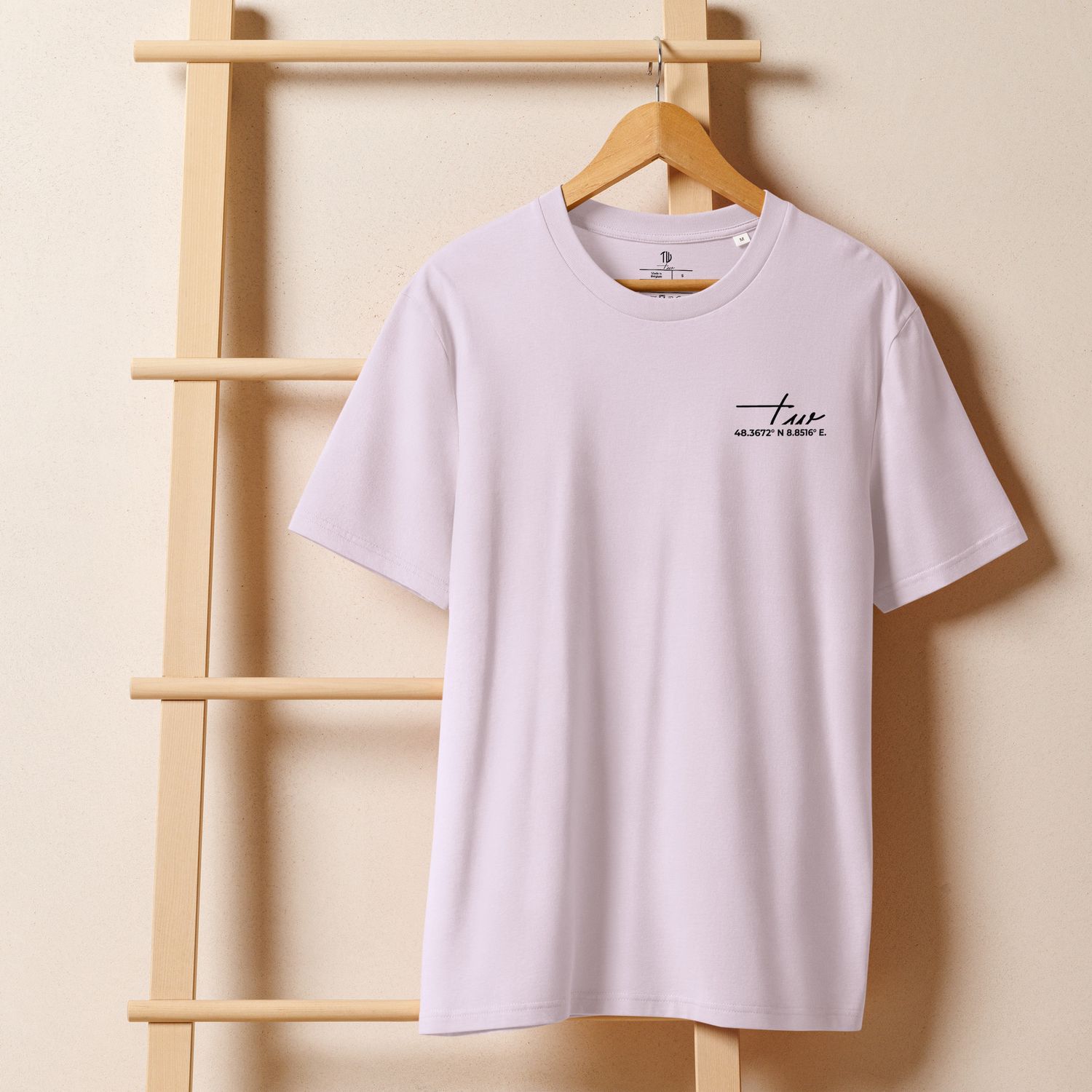 THE WUFF® Pure Vibes X Unisex Bio-T-Shirt mit Rippkragen