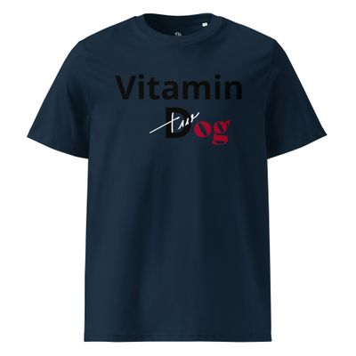 THE WUFF® Dogmin D Black Unisex-Bio-Baumwoll-T-Shirt
