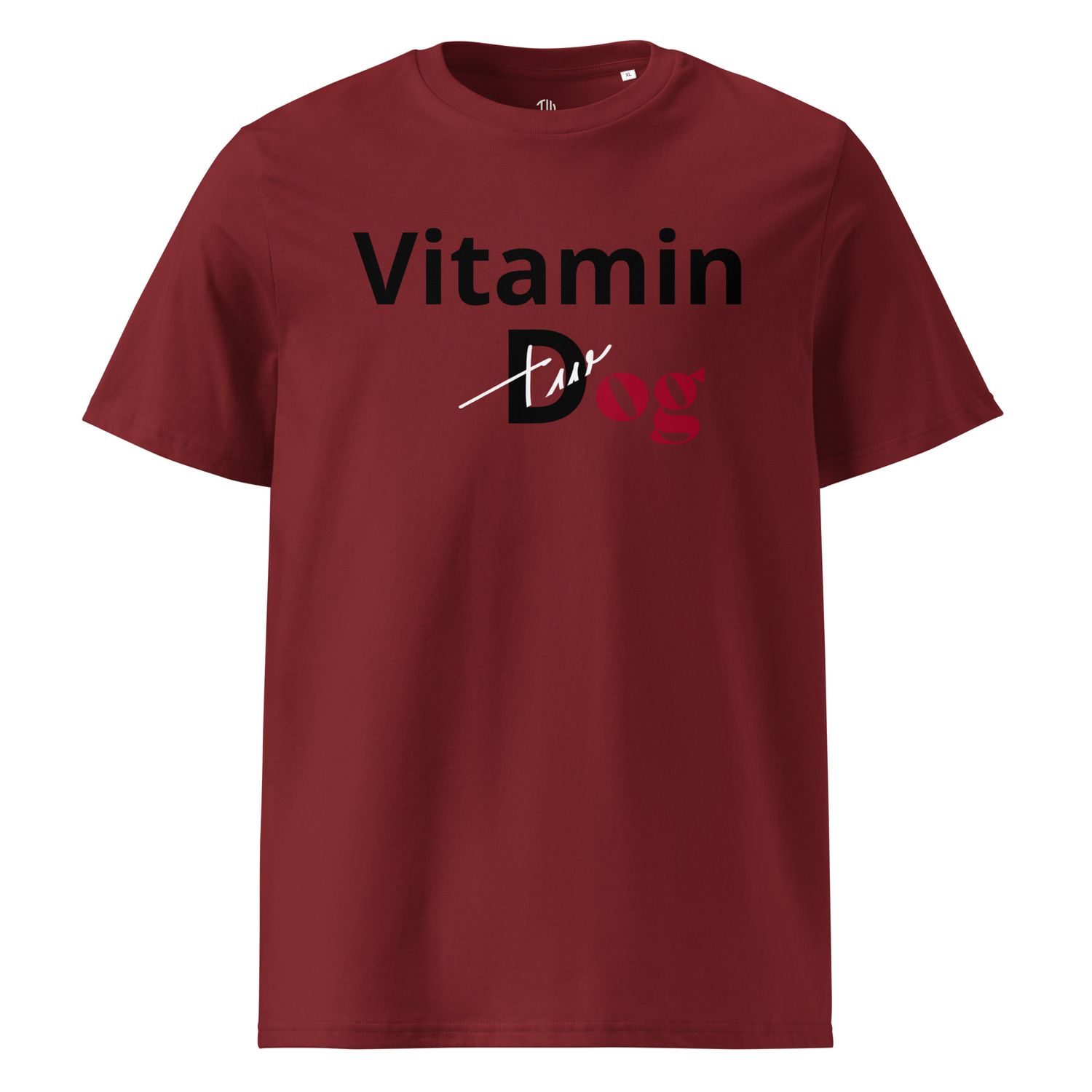 THE WUFF® Dogmin D Black Unisex-Bio-Baumwoll-T-Shirt