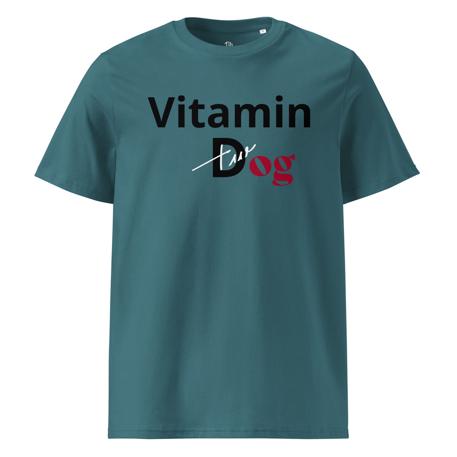 THE WUFF® Dogmin D Black Unisex-Bio-Baumwoll-T-Shirt
