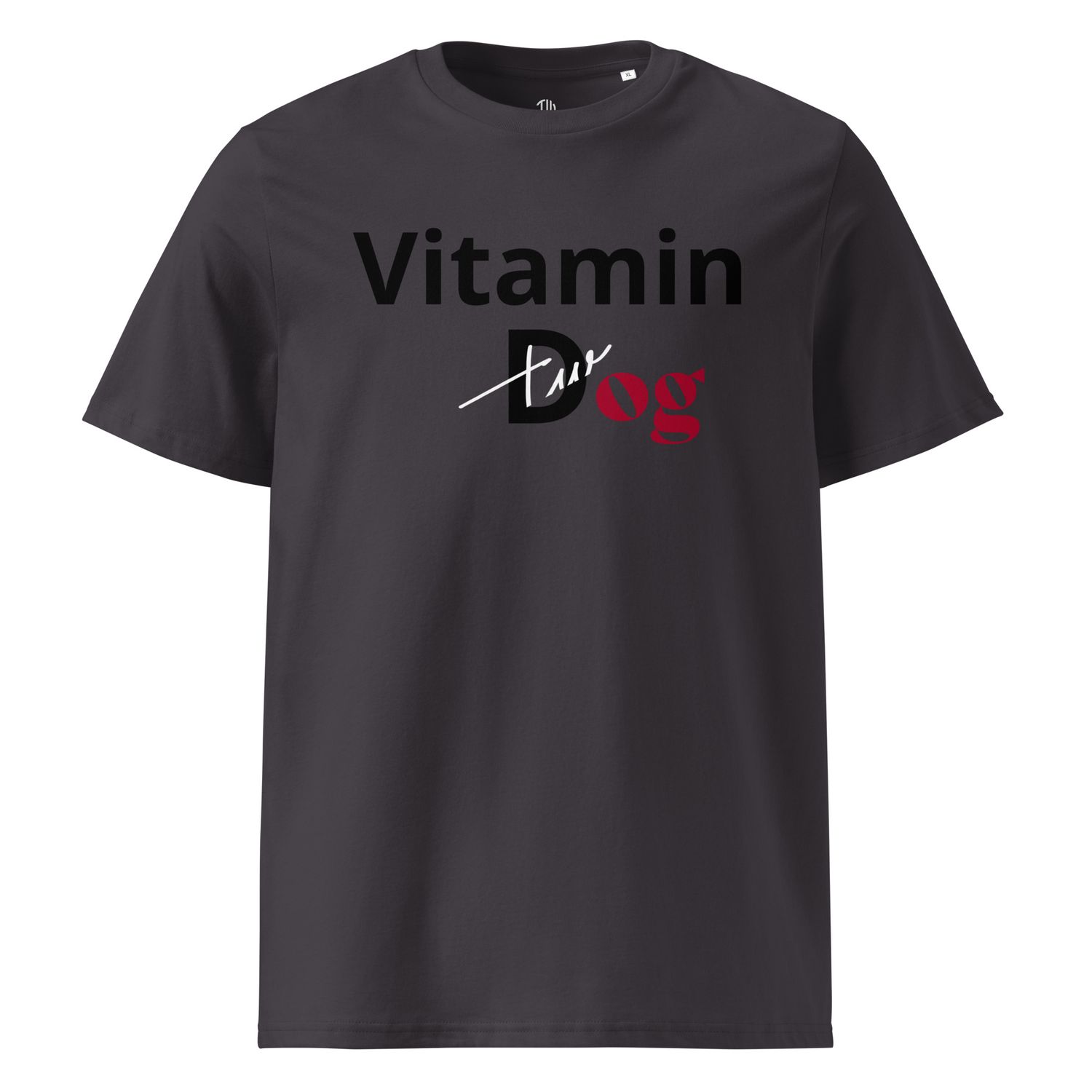 THE WUFF® Dogmin D Black Unisex-Bio-Baumwoll-T-Shirt