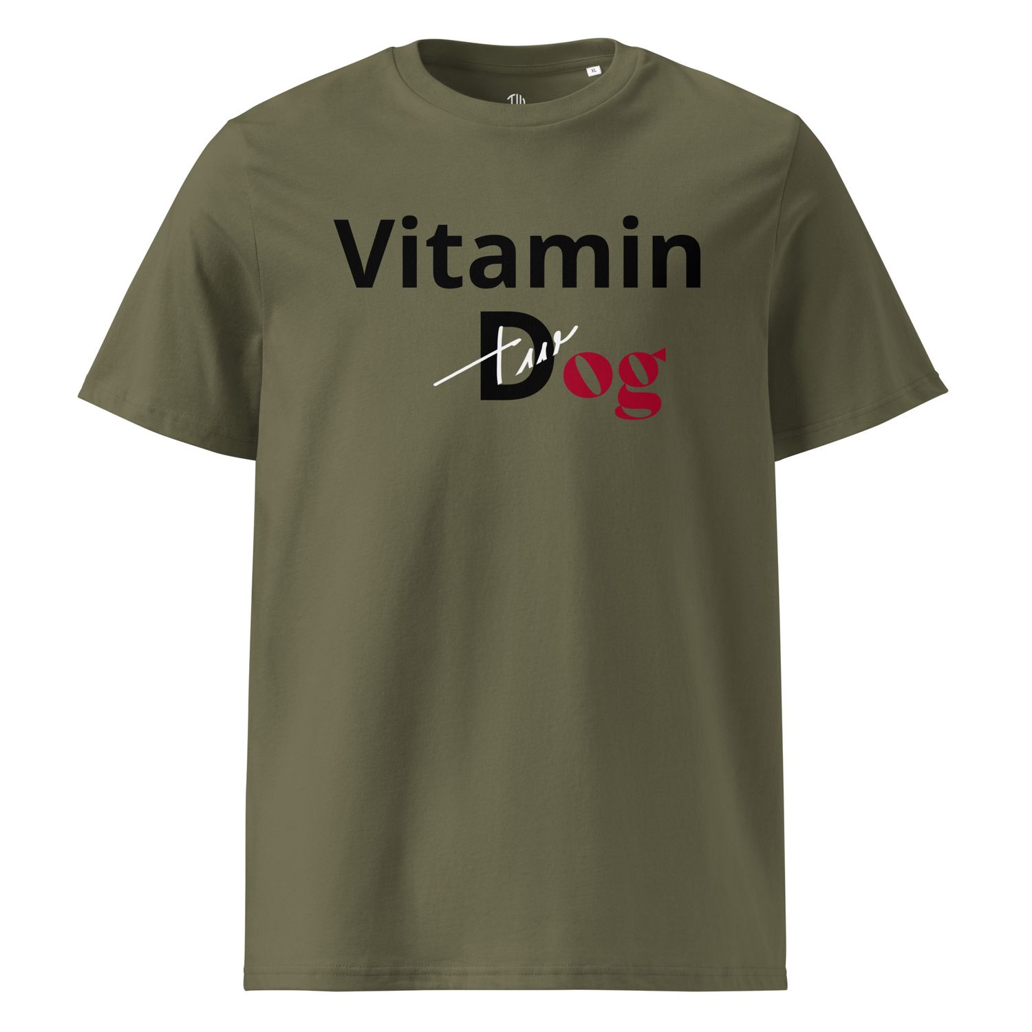 THE WUFF® Dogmin D Black Unisex-Bio-Baumwoll-T-Shirt