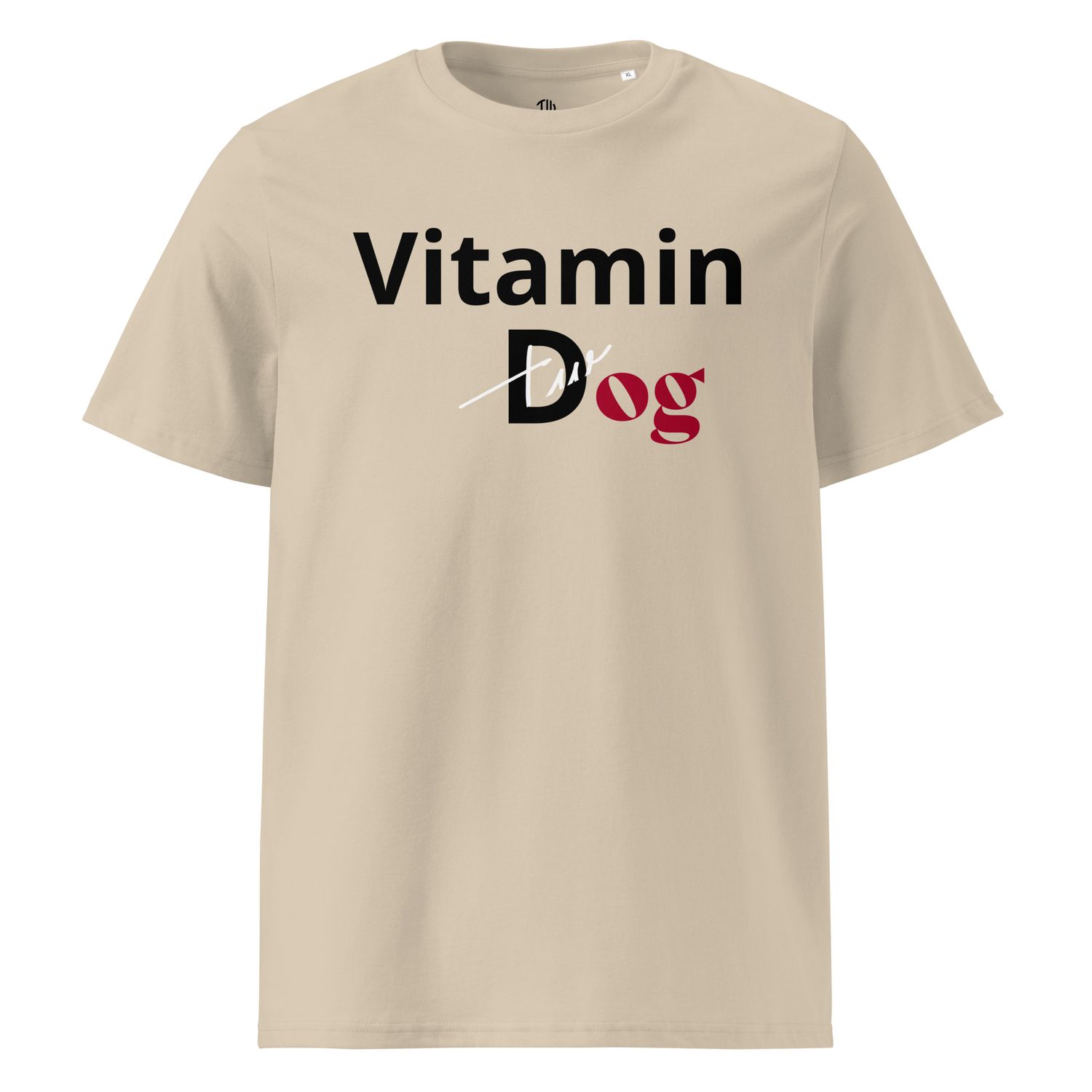 THE WUFF® Dogmin D Black Unisex-Bio-Baumwoll-T-Shirt
