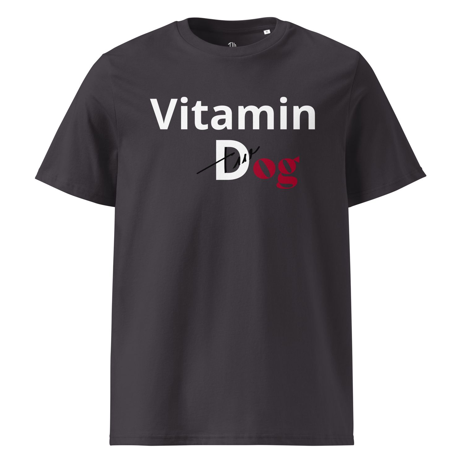 THE WUFF® Dogmin D White Unisex-Bio-Baumwoll-T-Shirt