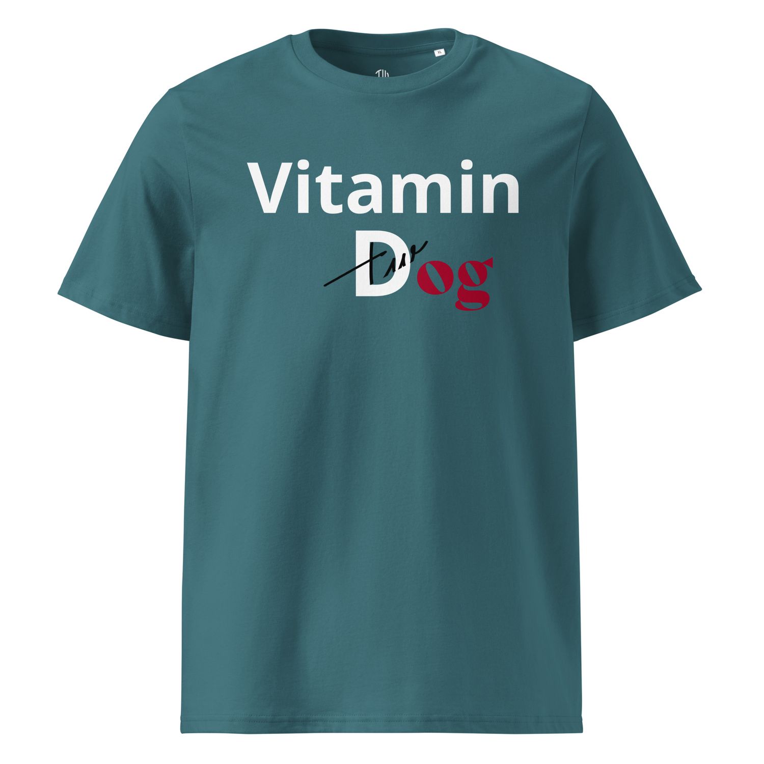 THE WUFF® Dogmin D White Unisex-Bio-Baumwoll-T-Shirt