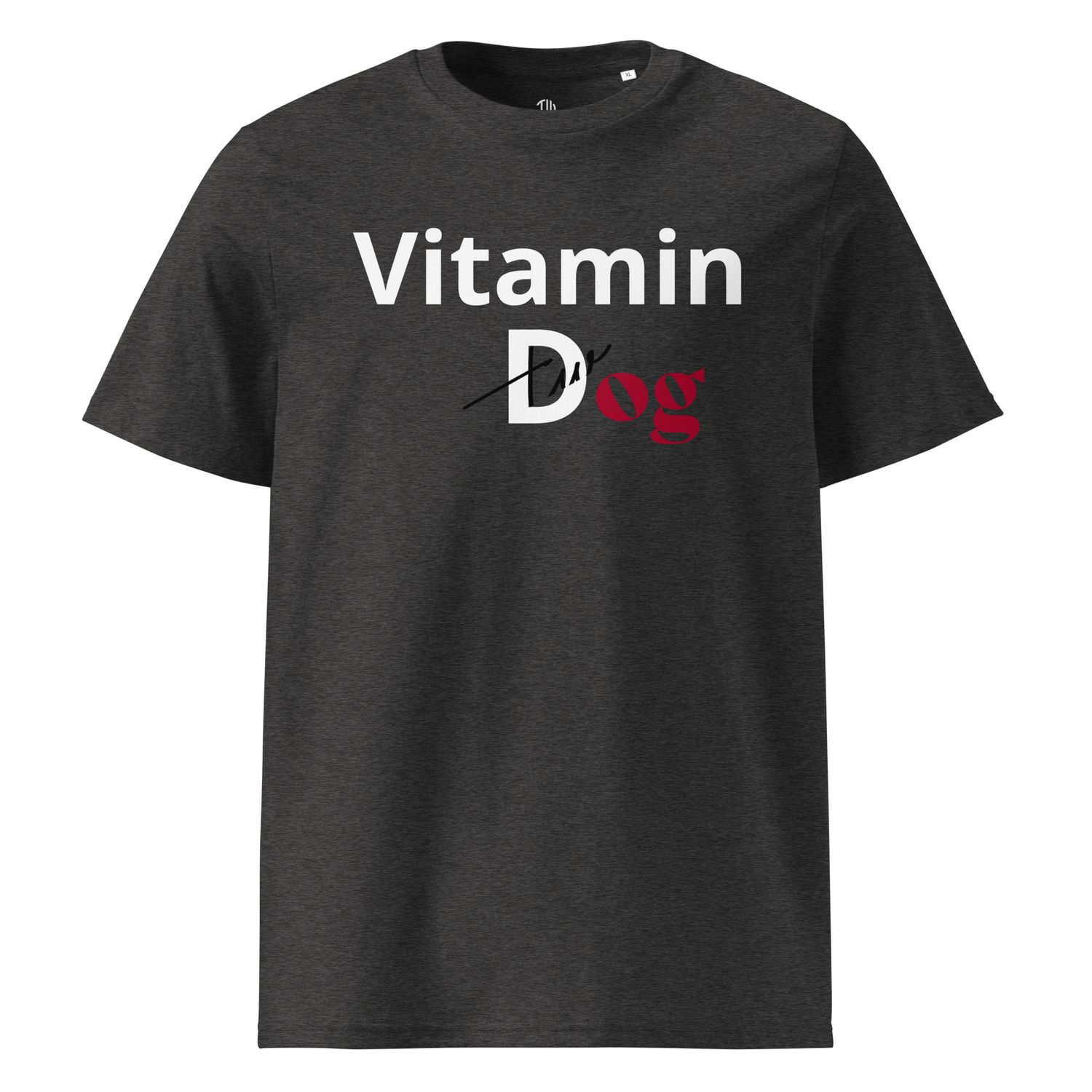 THE WUFF® Dogmin D White Unisex-Bio-Baumwoll-T-Shirt